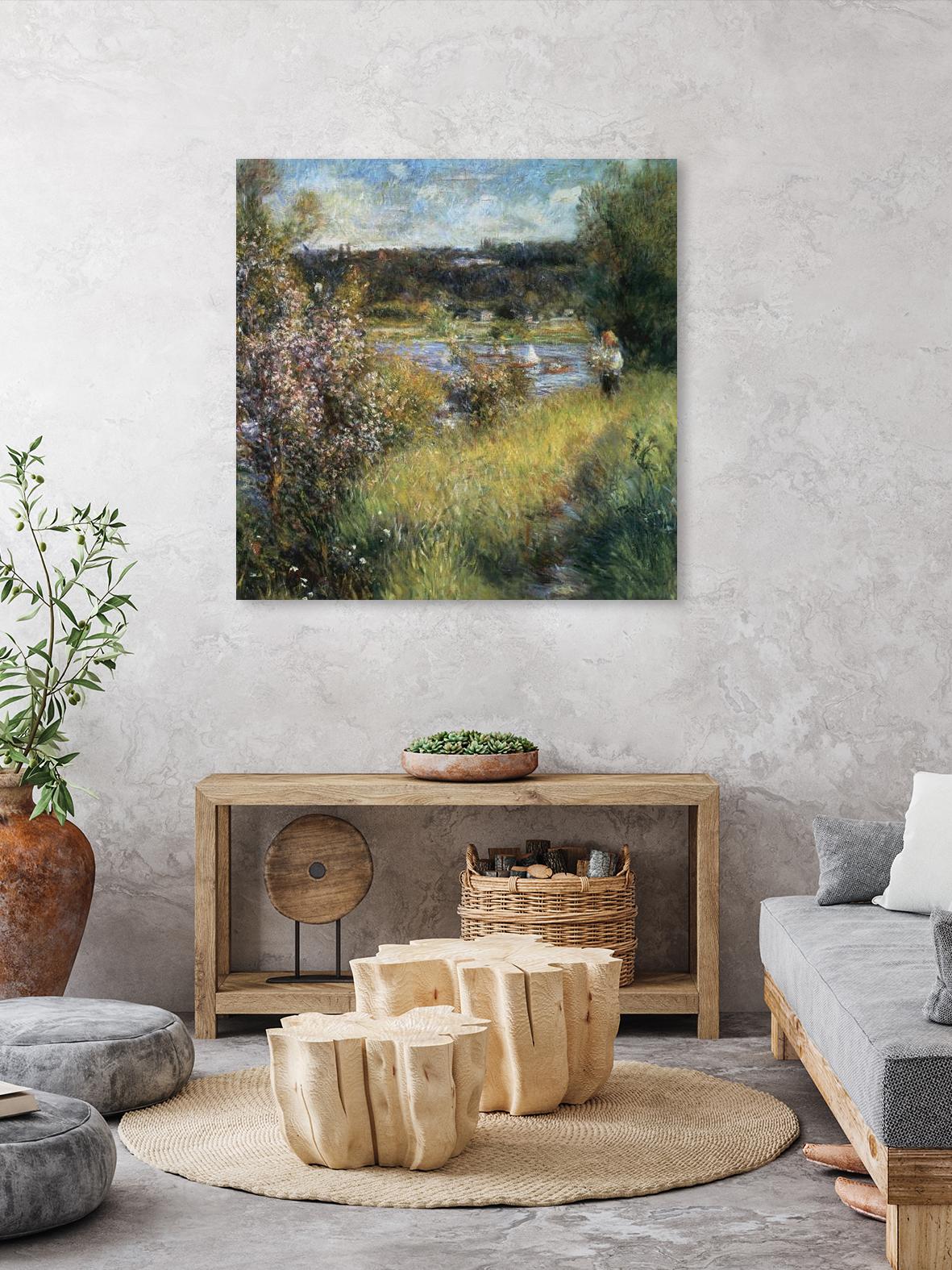 La Seine à Chatou by Pierre-Auguste Renoir on GIANT ART - green masters