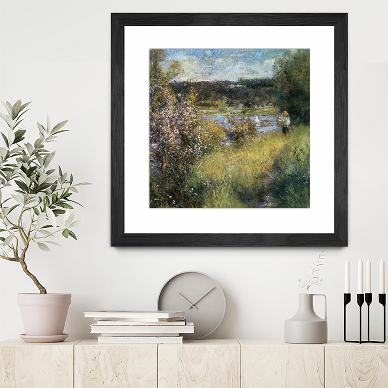 La Seine à Chatou by Auguste Renoir on GIANT ART - green masters