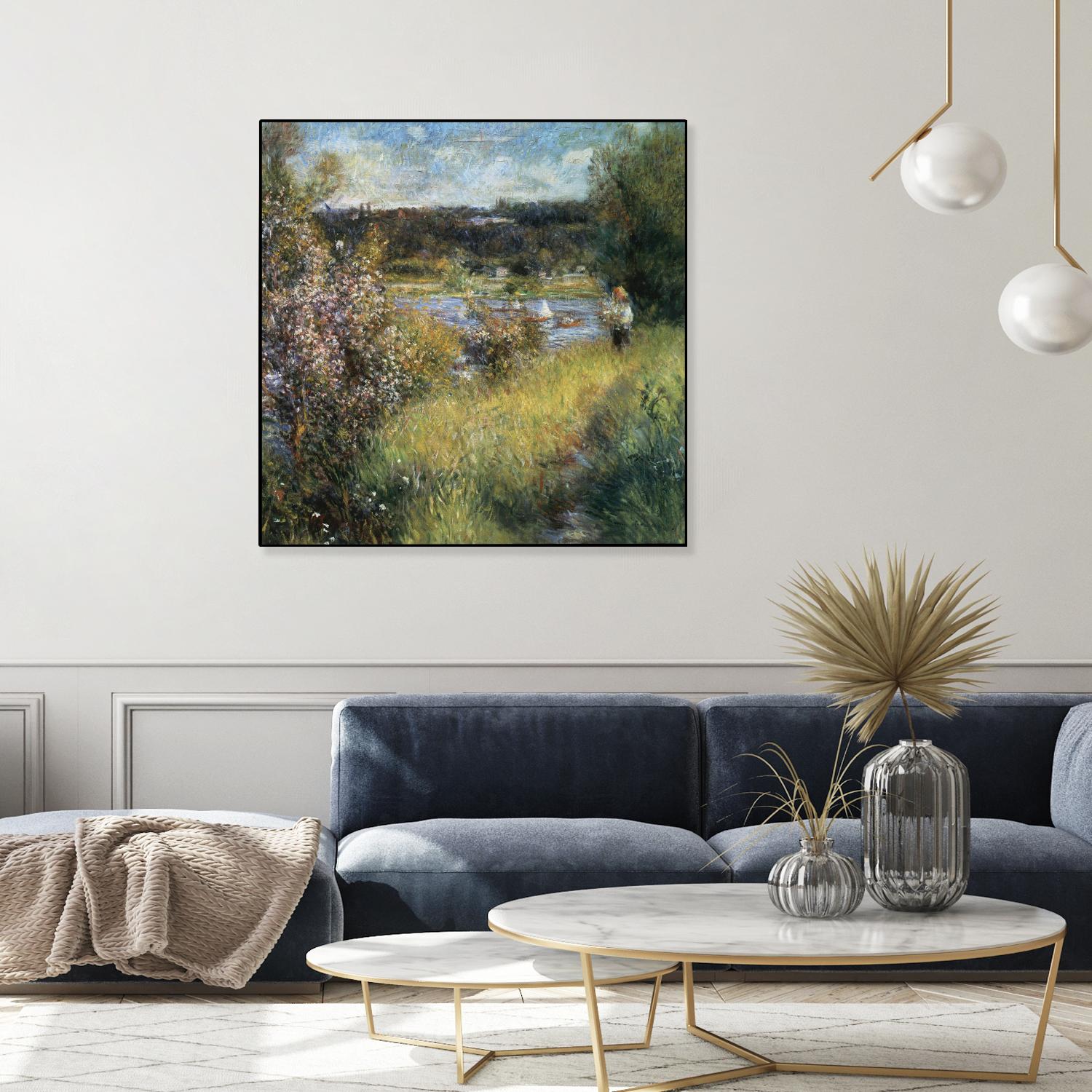 La Seine à Chatou by Auguste Renoir on GIANT ART - green masters