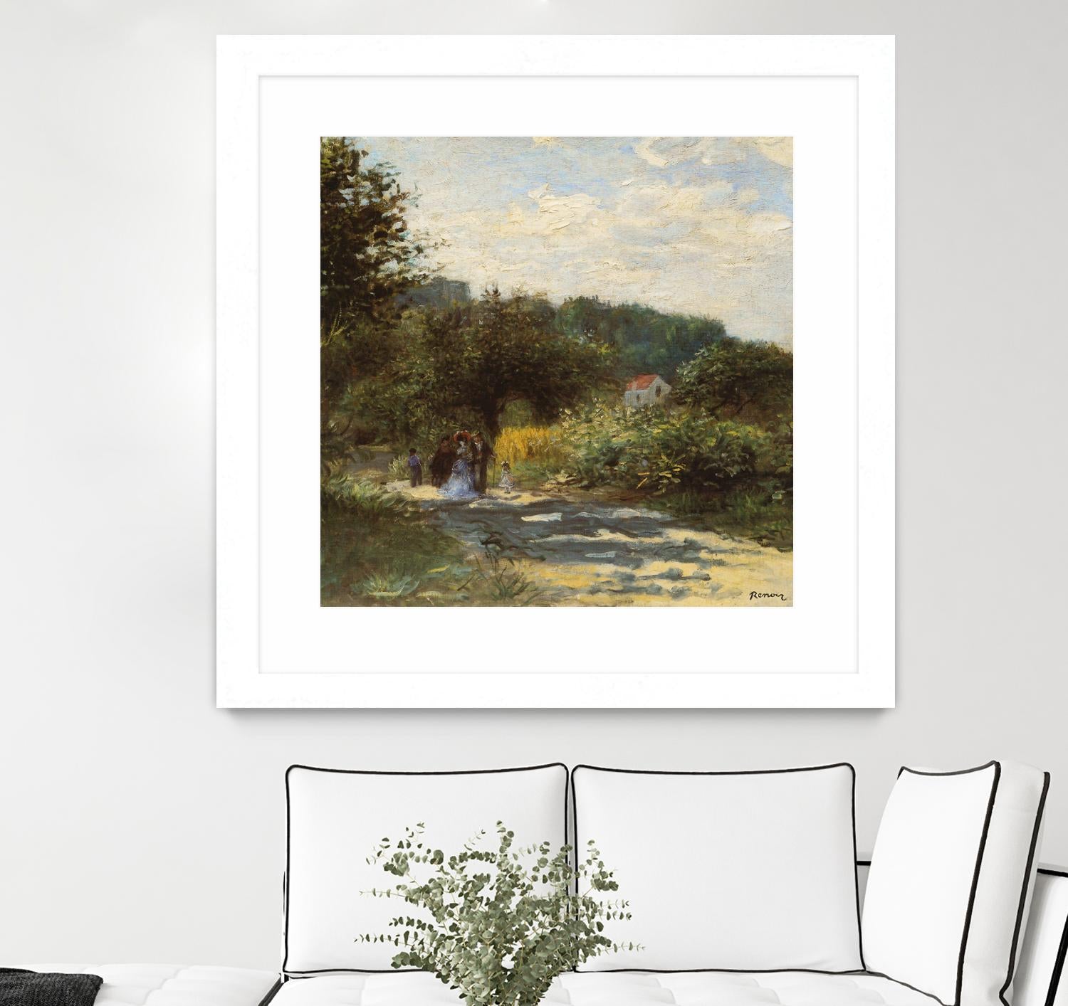 Une route à Louveciennes by Auguste Renoir on GIANT ART - green masters promenade
