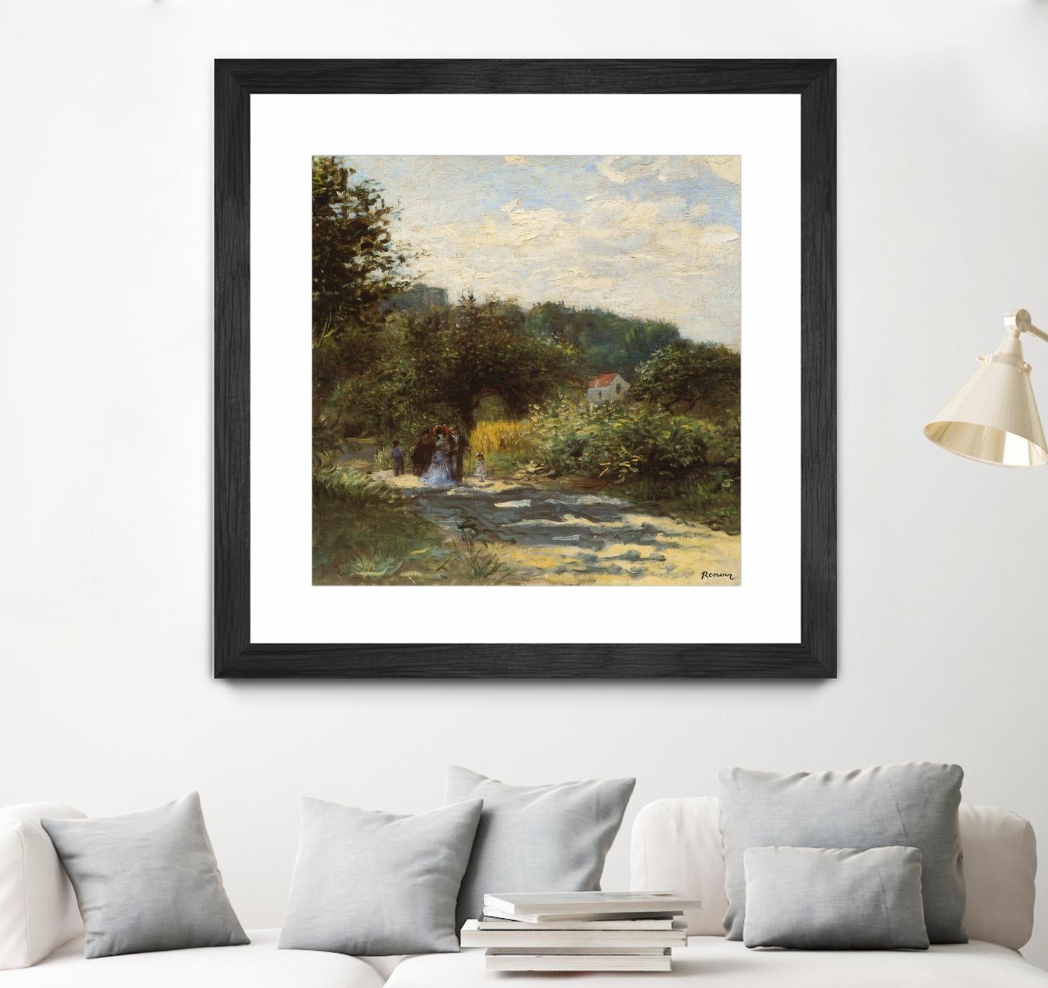 Une route à Louveciennes by Auguste Renoir on GIANT ART - green masters promenade