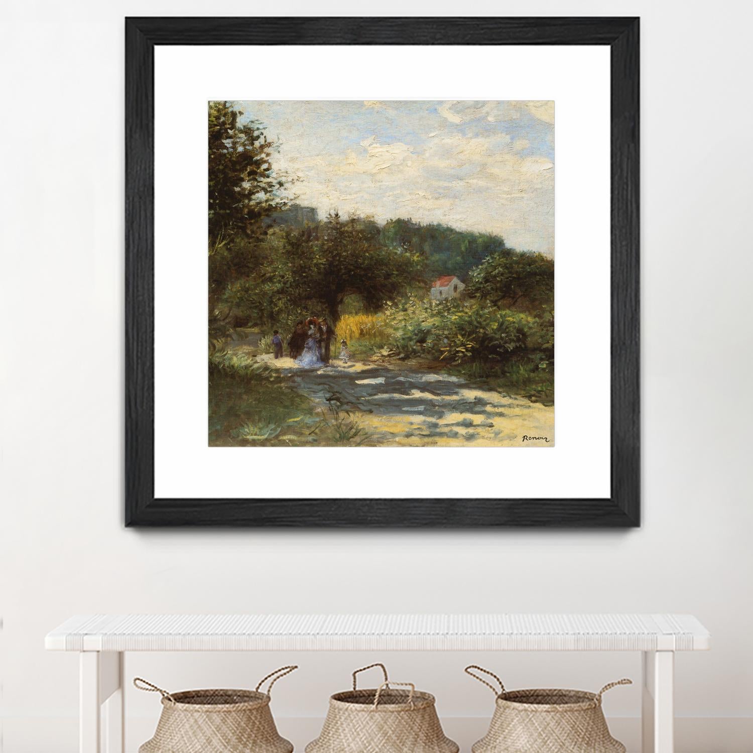 Une route à Louveciennes by Auguste Renoir on GIANT ART - green masters promenade