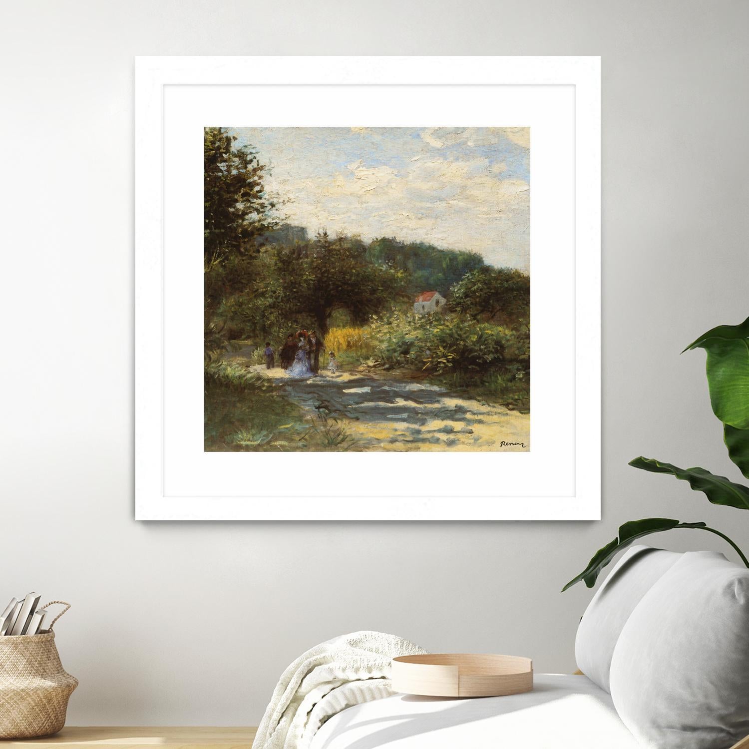 Une route à Louveciennes by Auguste Renoir on GIANT ART - green masters promenade