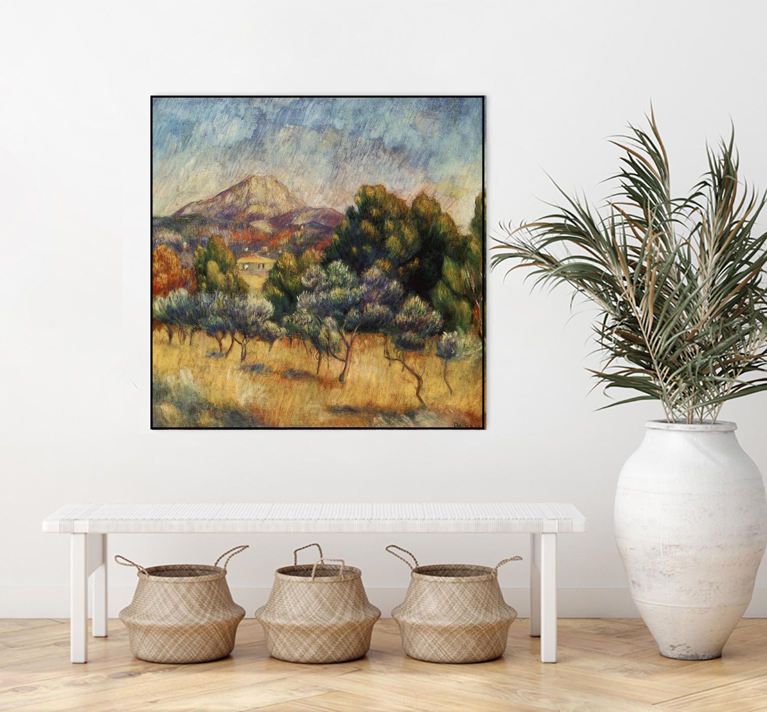 La mpontagne sainte victoire by Auguste Renoir on GIANT ART - blue masters