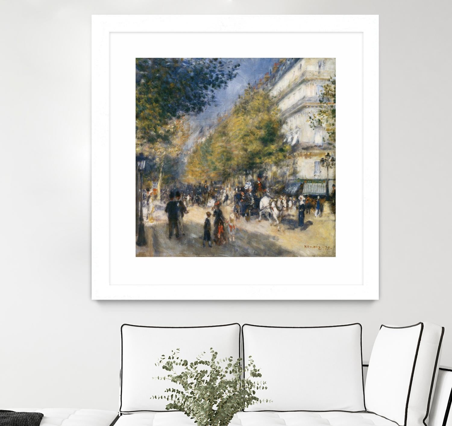 Les grands Boulevards by Auguste Renoir on GIANT ART - beige masters ville