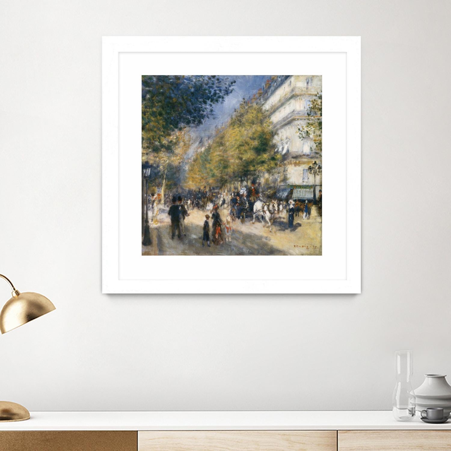 Les grands Boulevards by Auguste Renoir on GIANT ART - beige masters ville