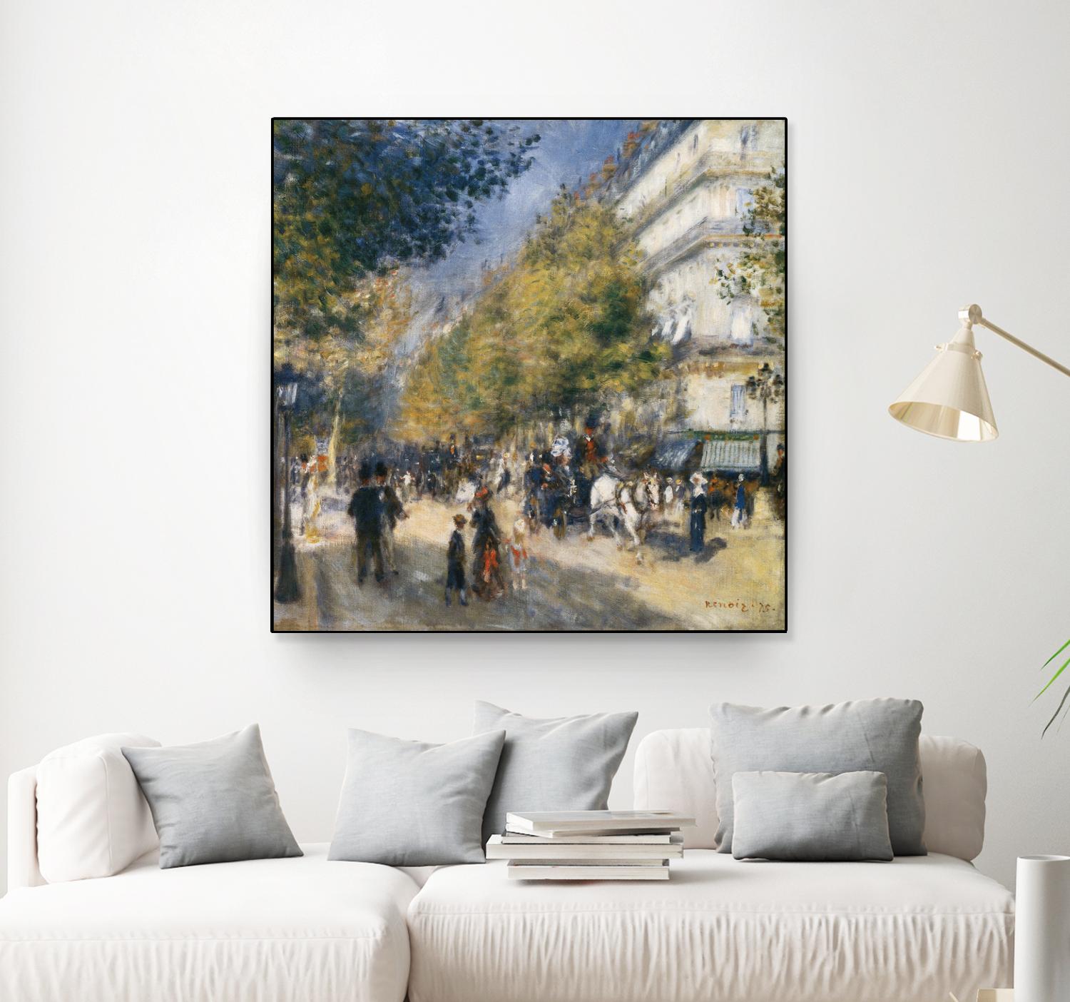 Les grands Boulevards by Auguste Renoir on GIANT ART - beige masters ville