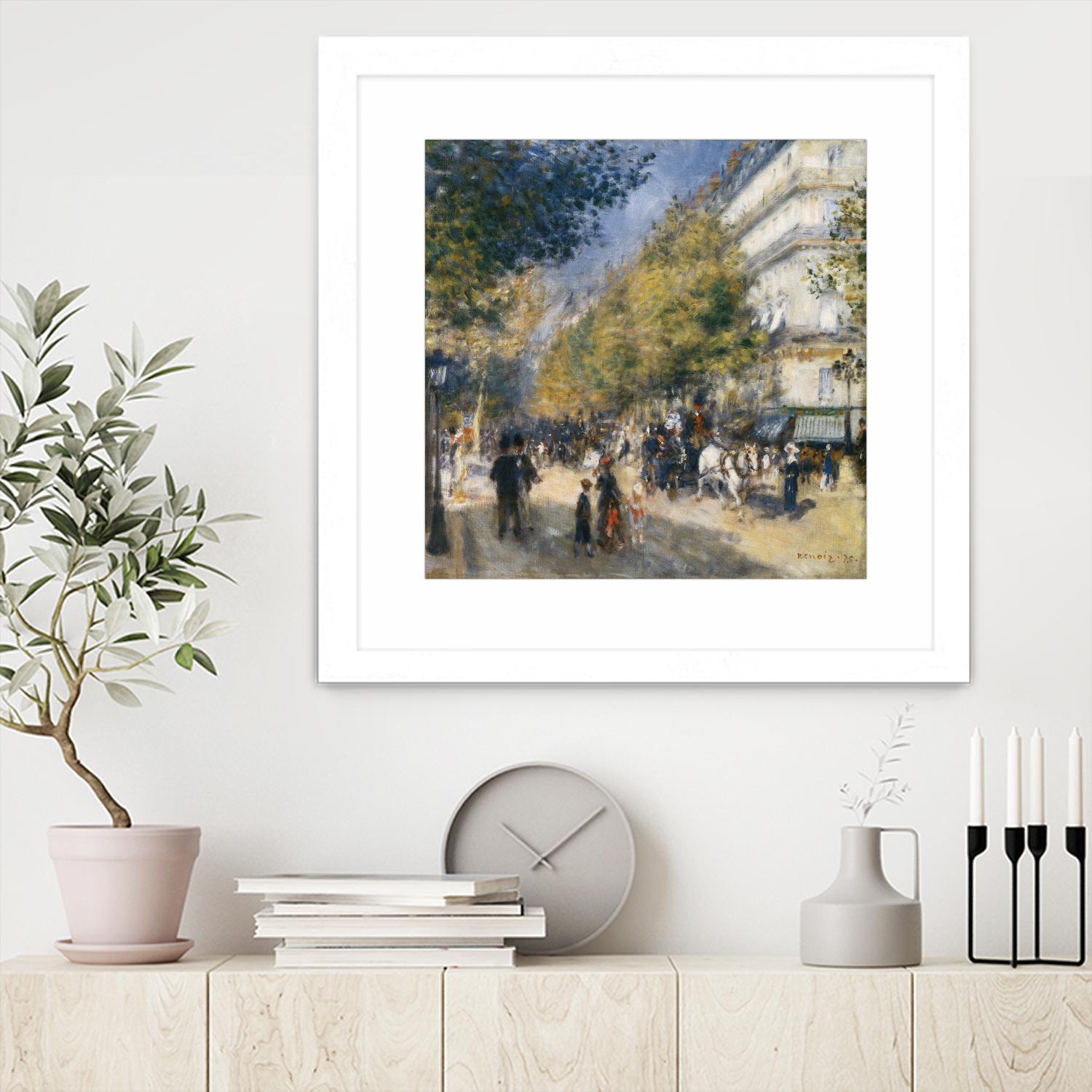 Les grands Boulevards by Auguste Renoir on GIANT ART - beige masters ville