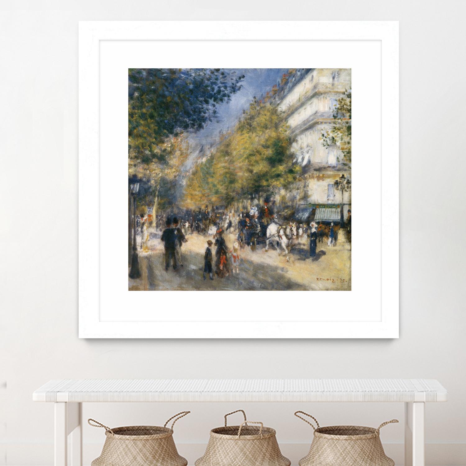 Les grands Boulevards by Auguste Renoir on GIANT ART - beige masters ville