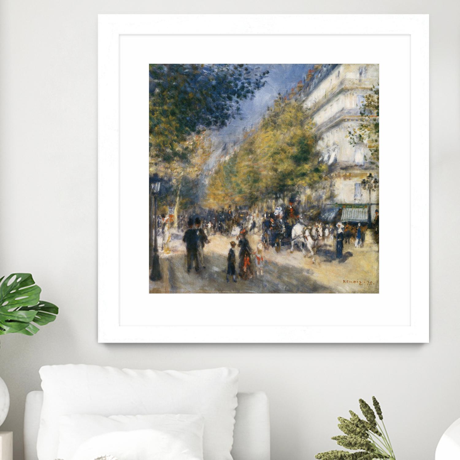 Les grands Boulevards by Auguste Renoir on GIANT ART - beige masters ville