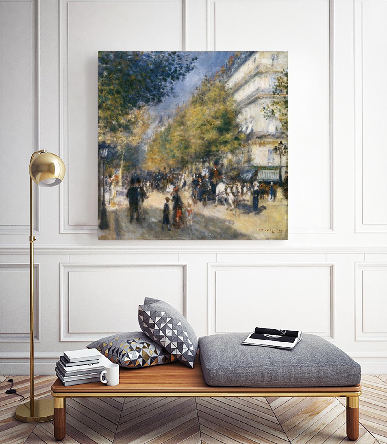 Les grands Boulevards by Pierre-Auguste Renoir on GIANT ART - beige masters ville