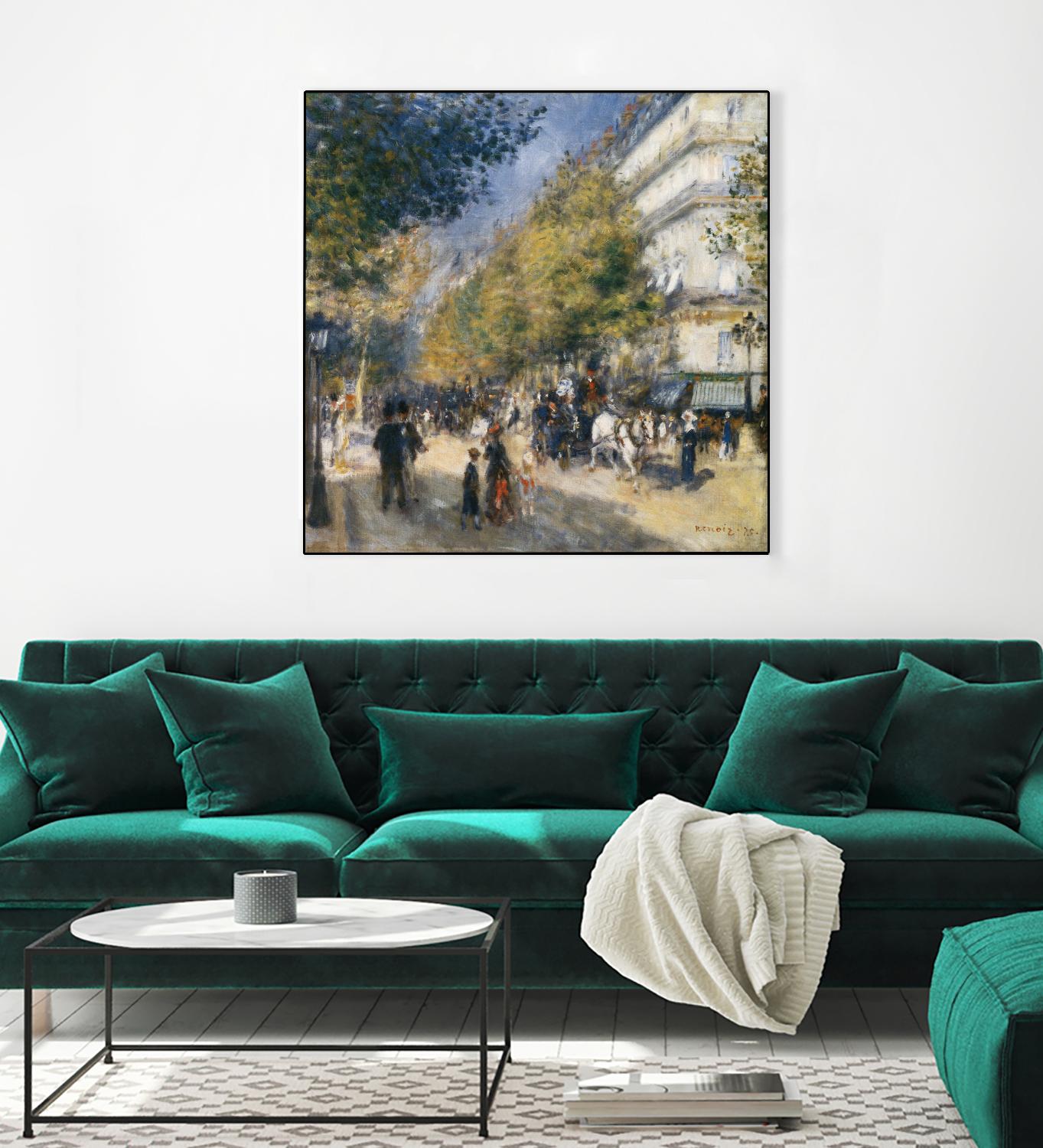 Les grands Boulevards by Auguste Renoir on GIANT ART - beige masters ville