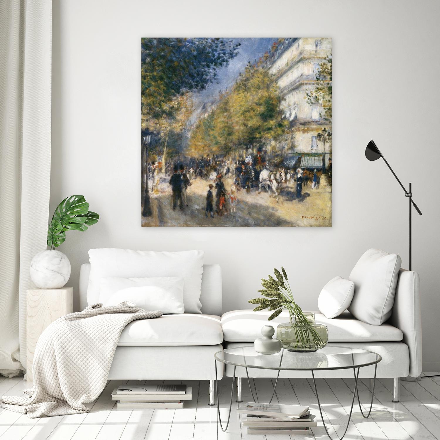 Les grands Boulevards by Pierre-Auguste Renoir on GIANT ART - beige masters ville