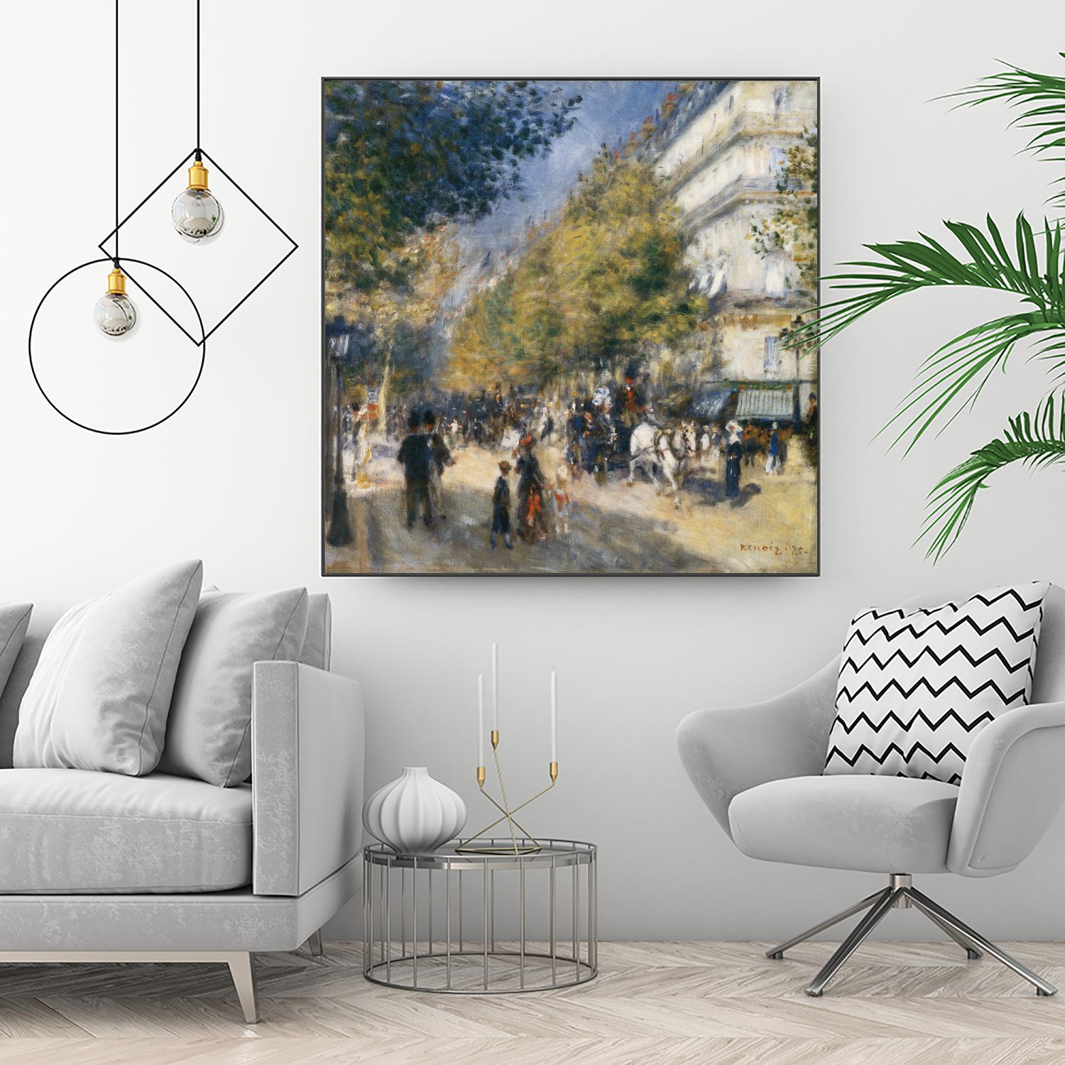Les grands Boulevards by Auguste Renoir on GIANT ART - beige masters ville