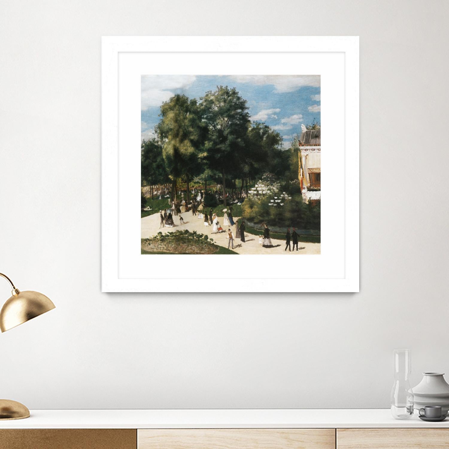 Ballade au parc by Auguste Renoir on GIANT ART - green masters renoir