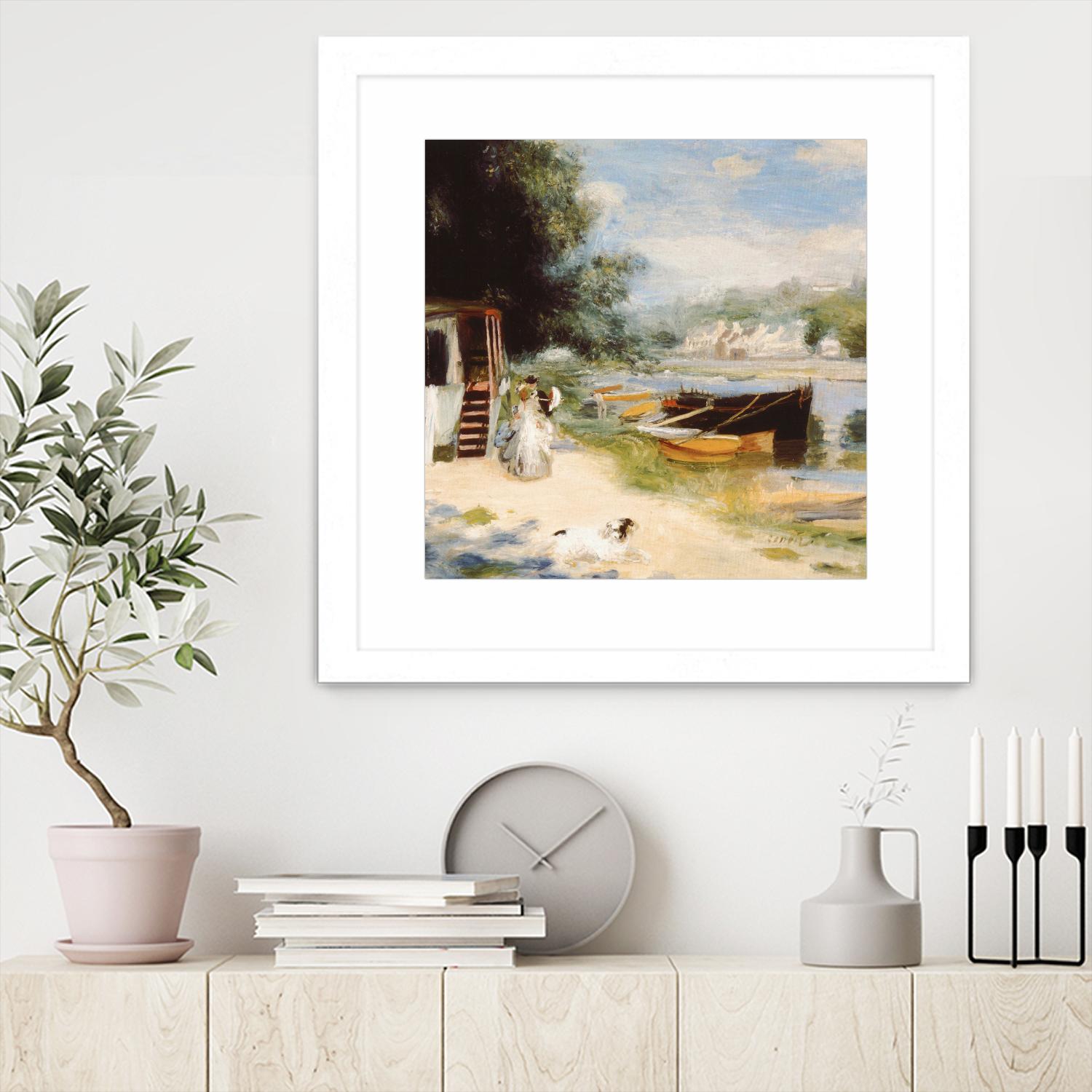 Vue de Bougival by Auguste Renoir on GIANT ART - beige masters renoir