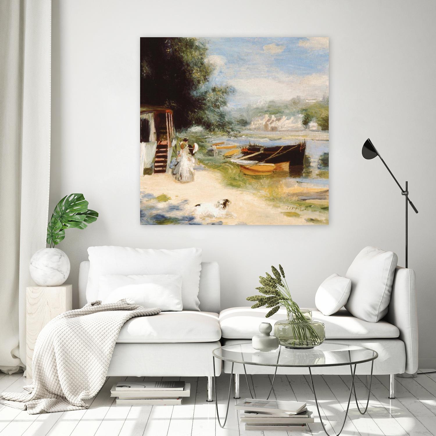 Vue de Bougival by Pierre-Auguste Renoir on GIANT ART - beige masters renoir