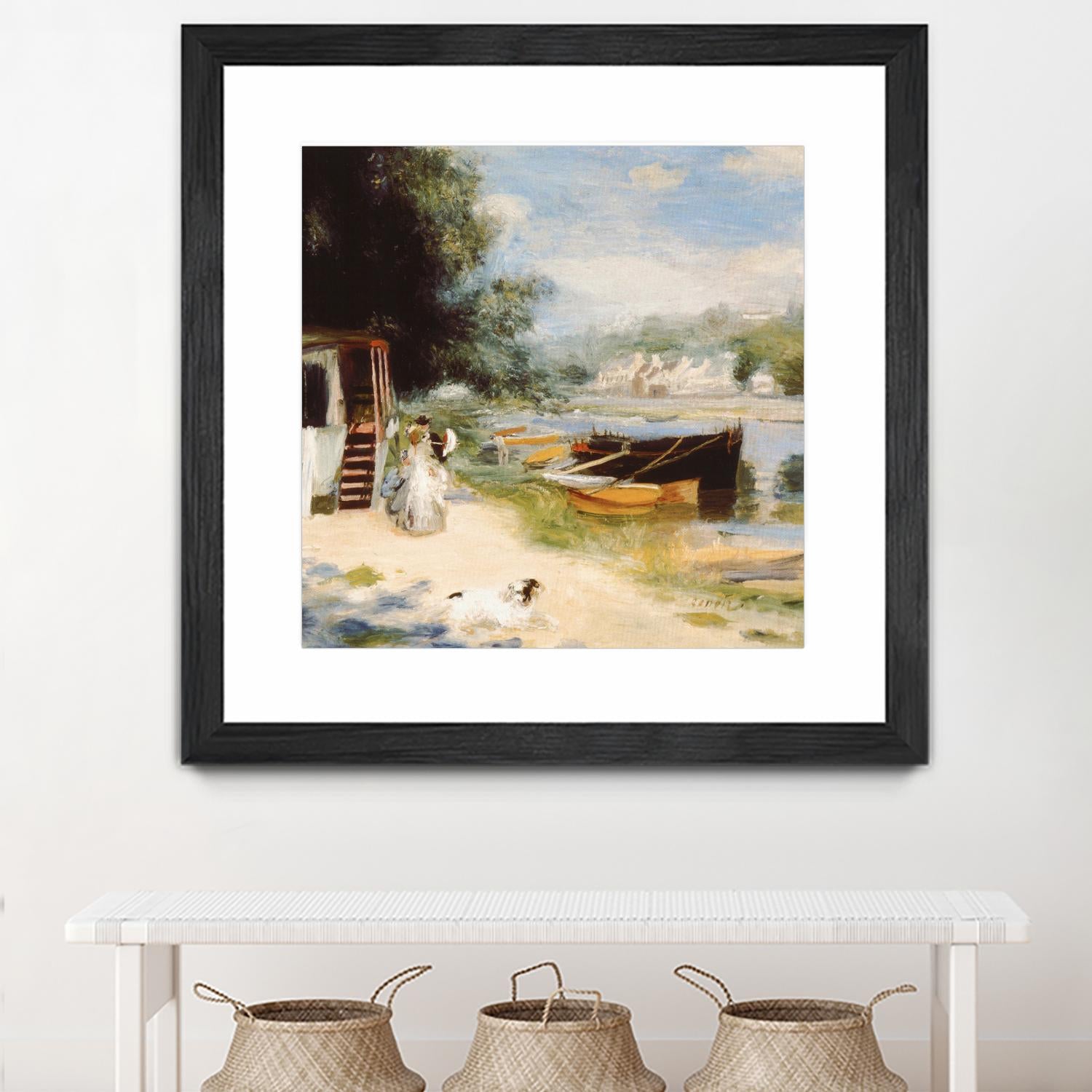 Vue de Bougival by Auguste Renoir on GIANT ART - beige masters renoir