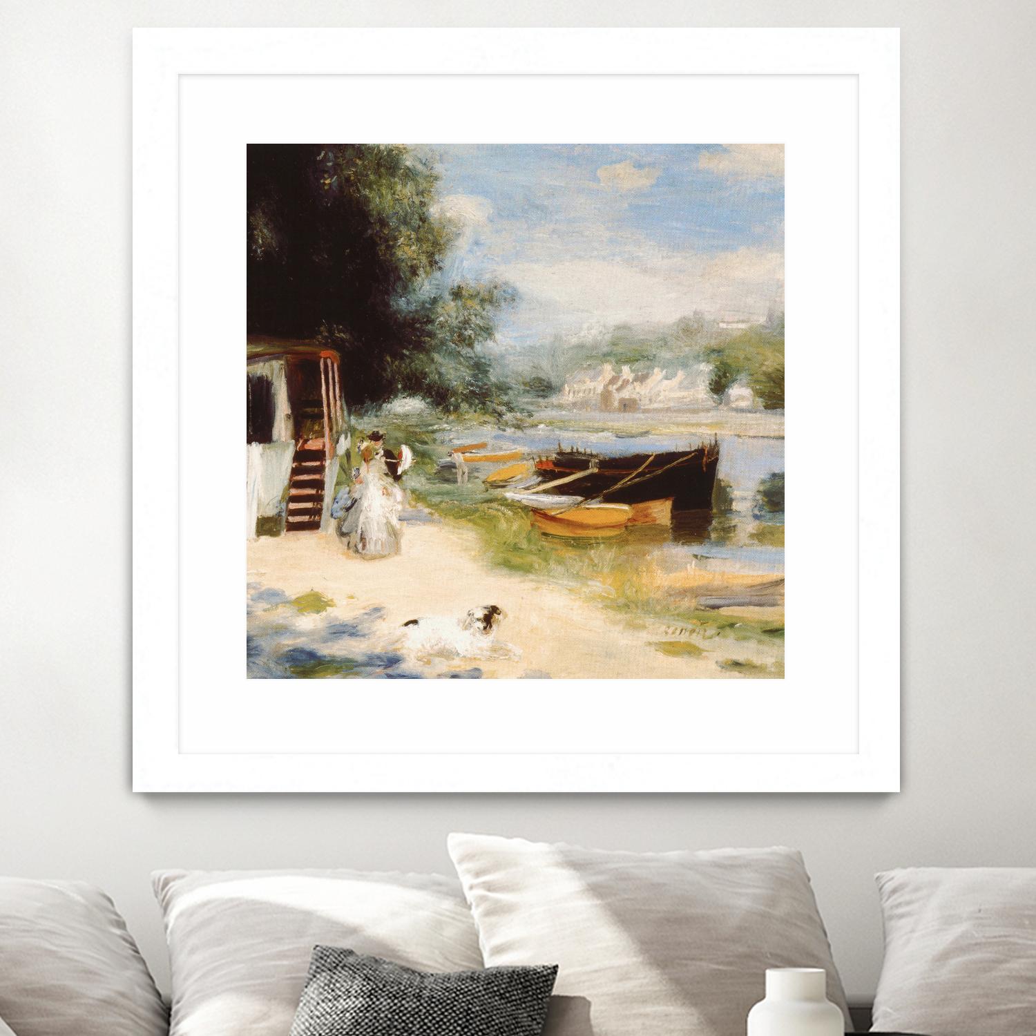 Vue de Bougival by Auguste Renoir on GIANT ART - beige masters renoir