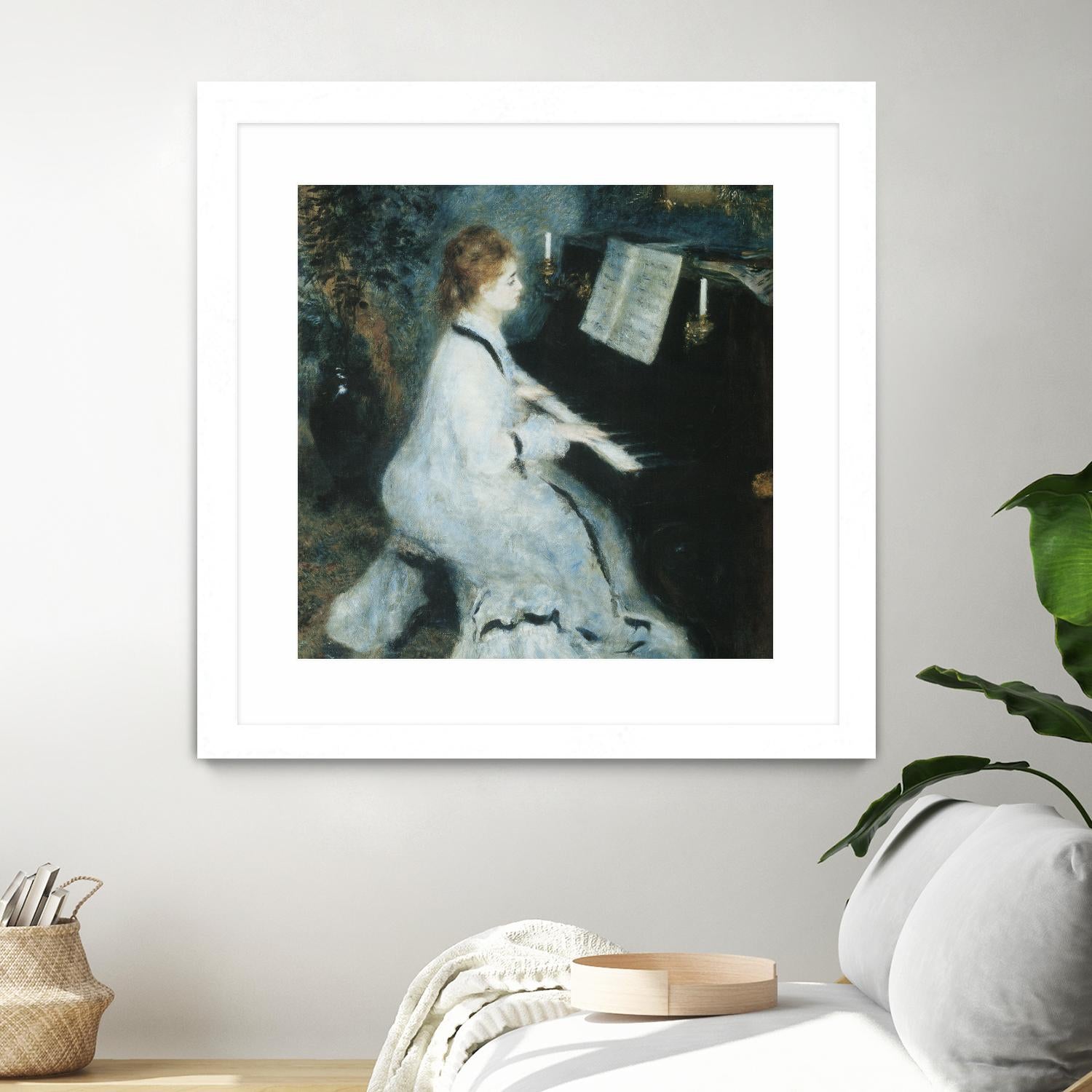 Femme au piano by Auguste Renoir on GIANT ART - white figurative piano