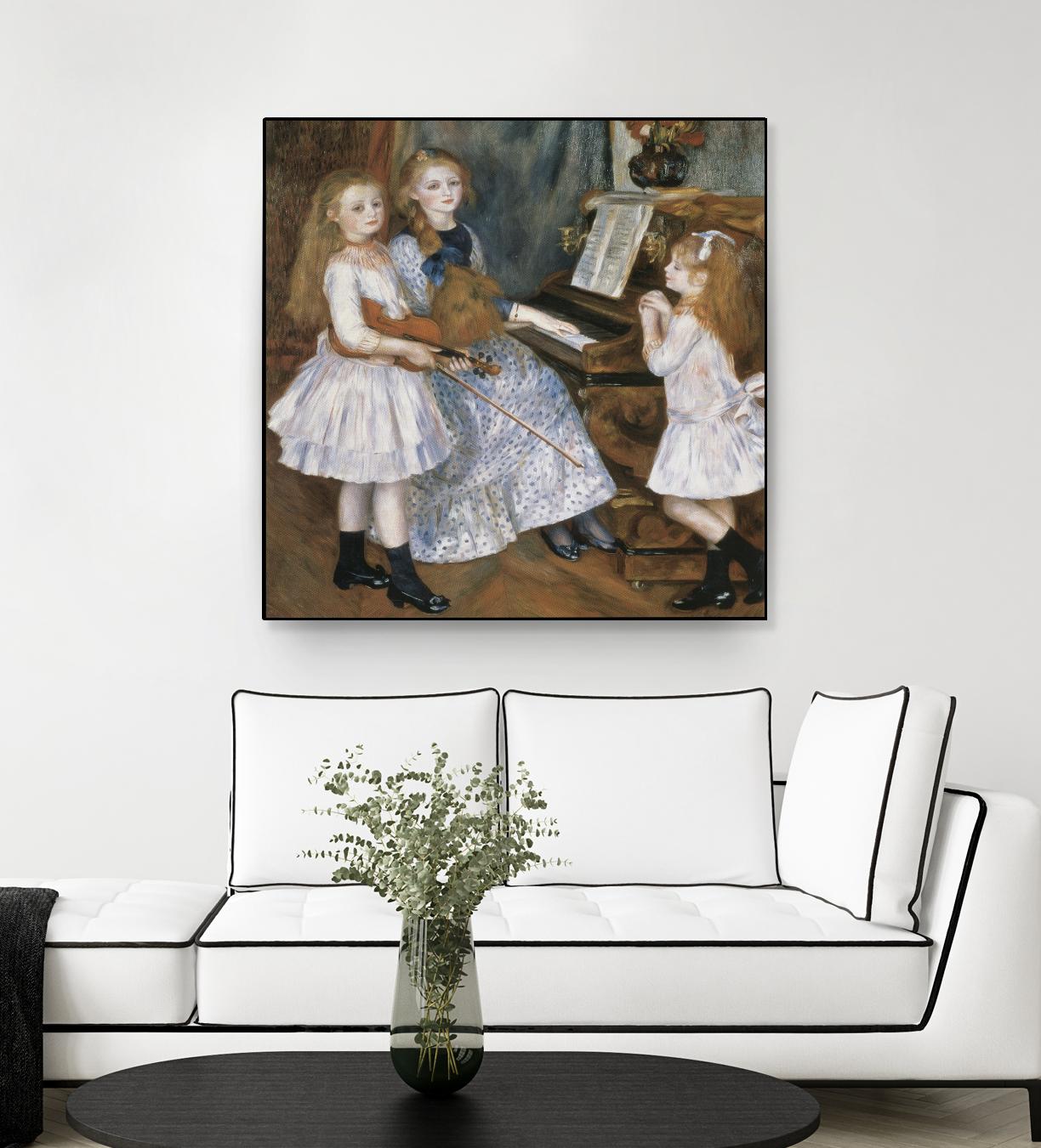 The daughters of Catulle Mendes by Auguste Renoir on GIANT ART - beige masters young women