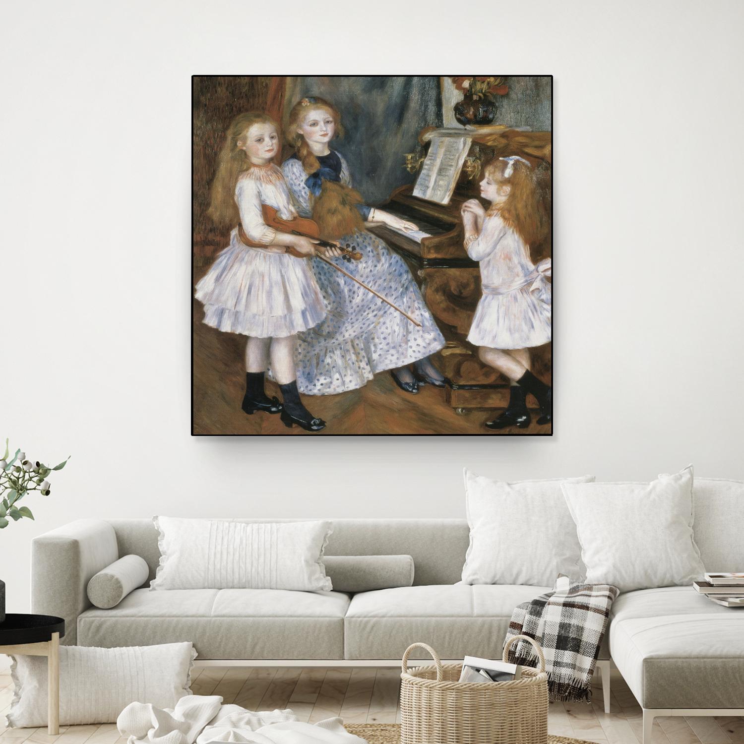 The daughters of Catulle Mendes by Auguste Renoir on GIANT ART - beige masters young women