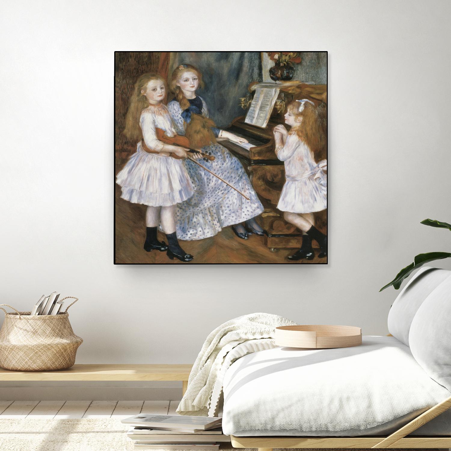 The daughters of Catulle Mendes by Auguste Renoir on GIANT ART - beige masters young women