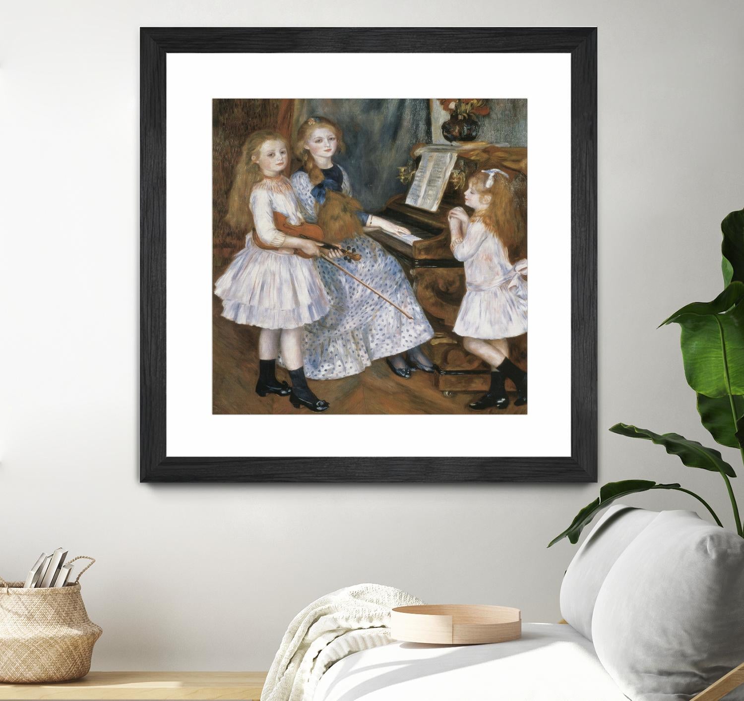 The daughters of Catulle Mendes by Auguste Renoir on GIANT ART - beige masters young women