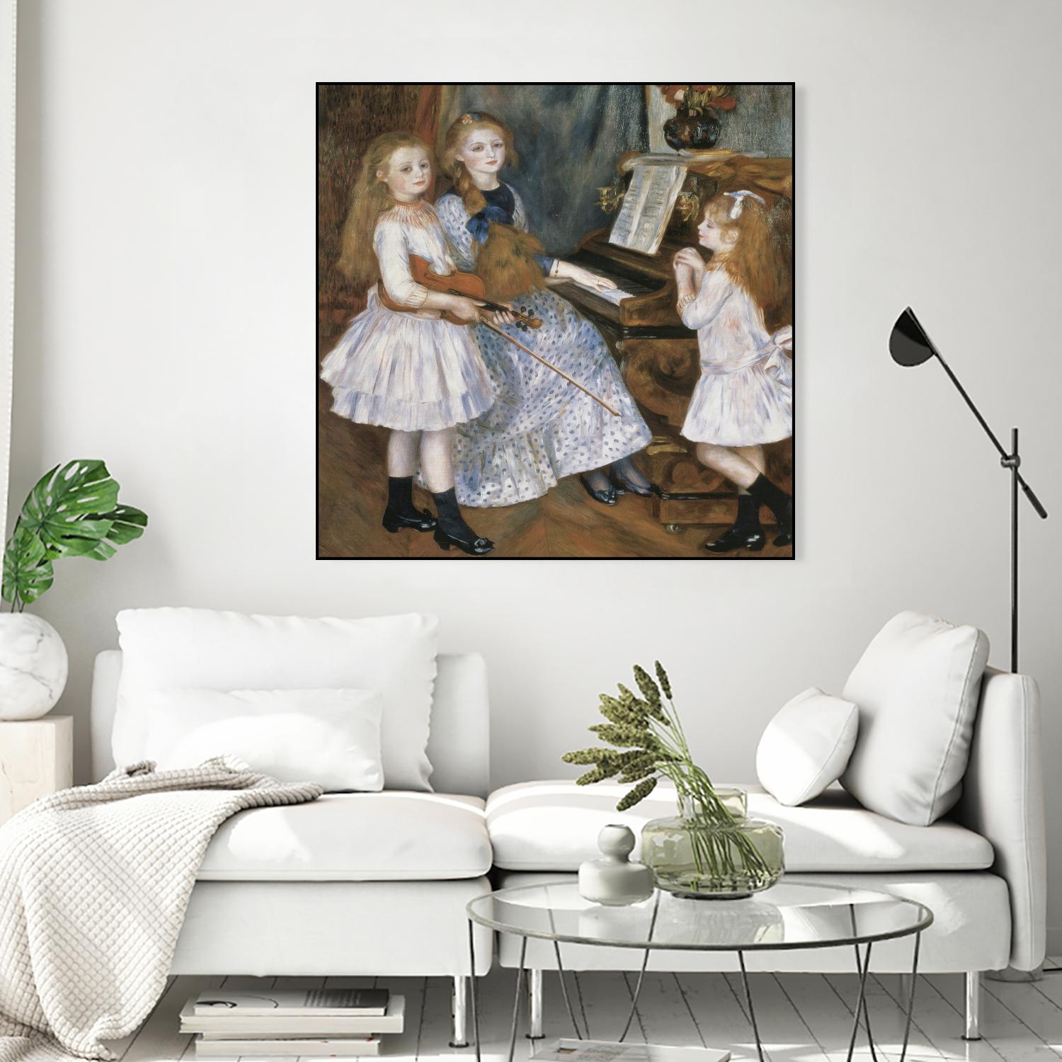 The daughters of Catulle Mendes by Auguste Renoir on GIANT ART - beige masters young women