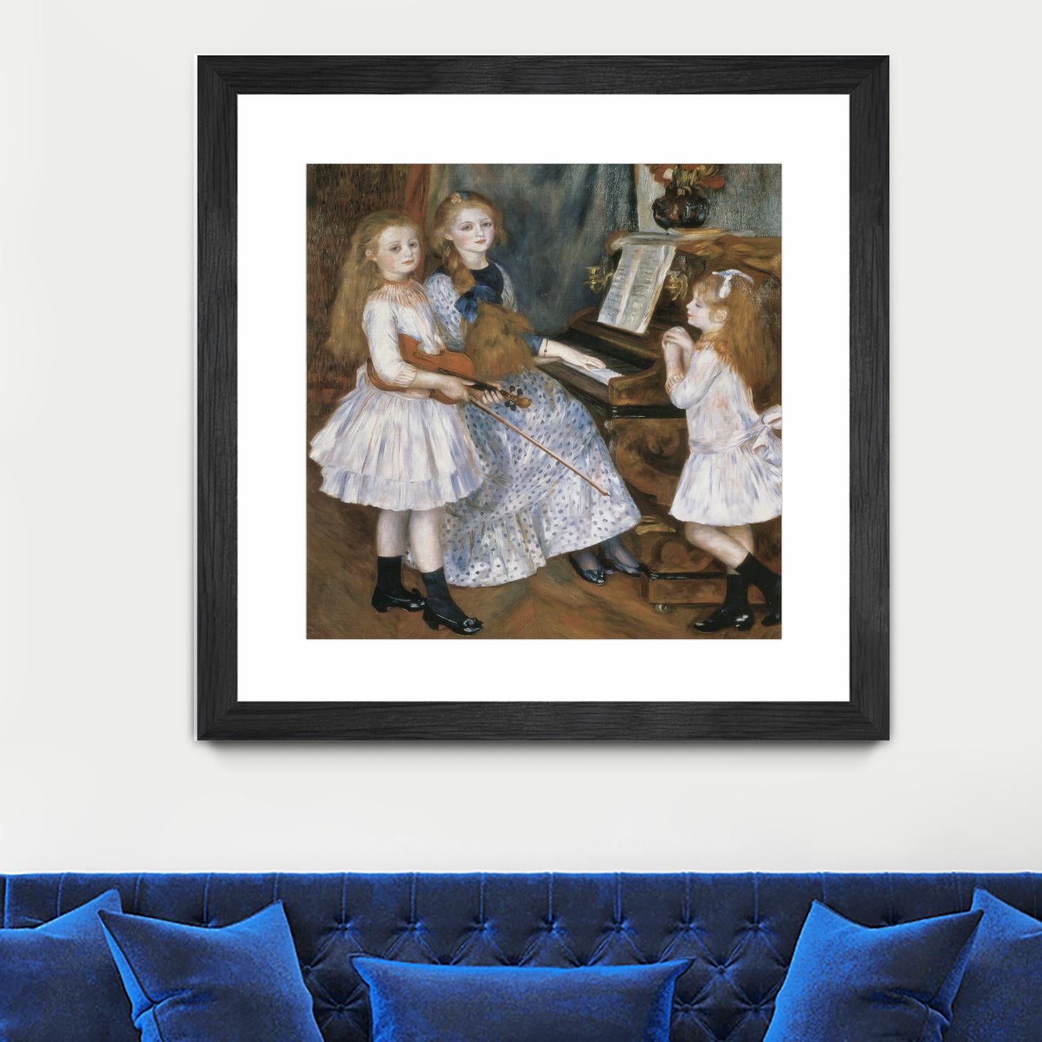 The daughters of Catulle Mendes by Auguste Renoir on GIANT ART - beige masters young women