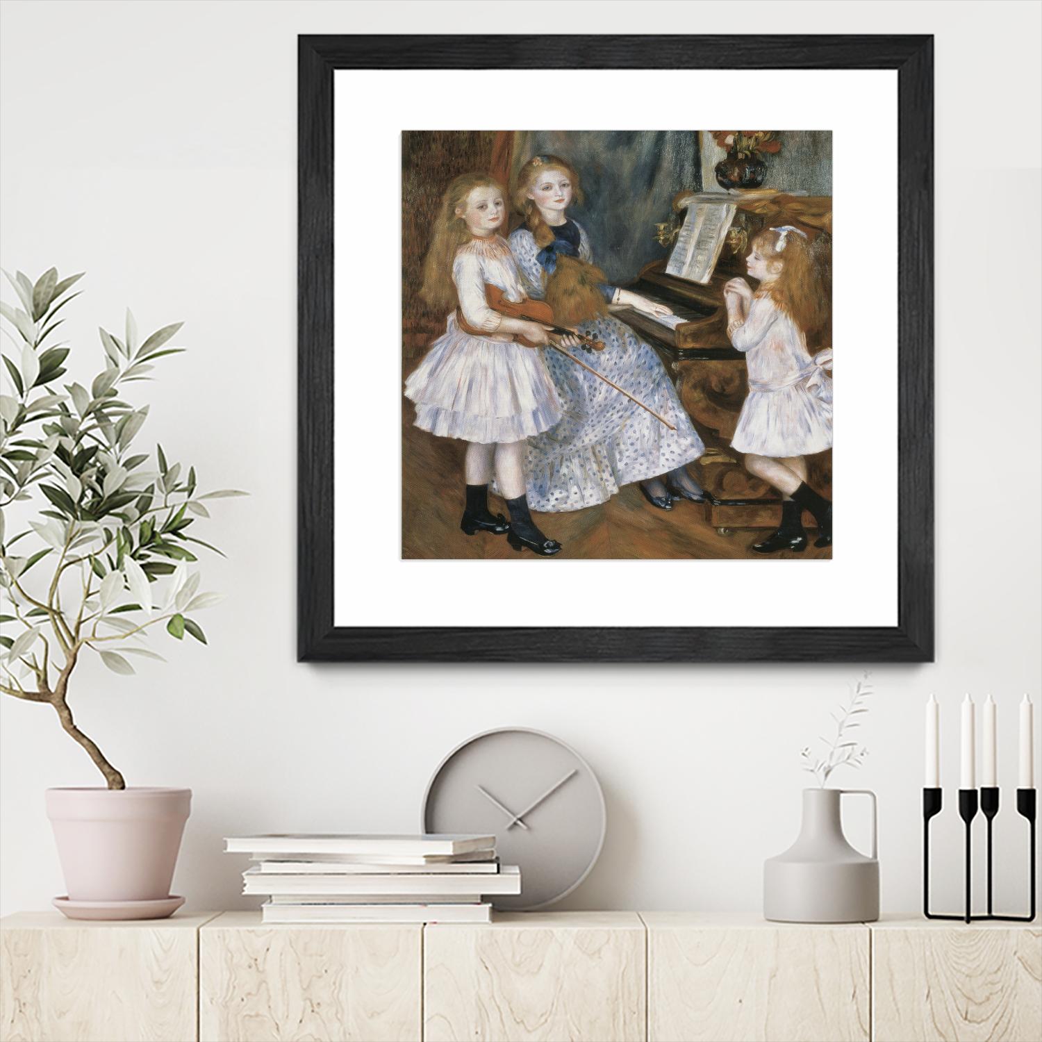 The daughters of Catulle Mendes by Auguste Renoir on GIANT ART - beige masters young women
