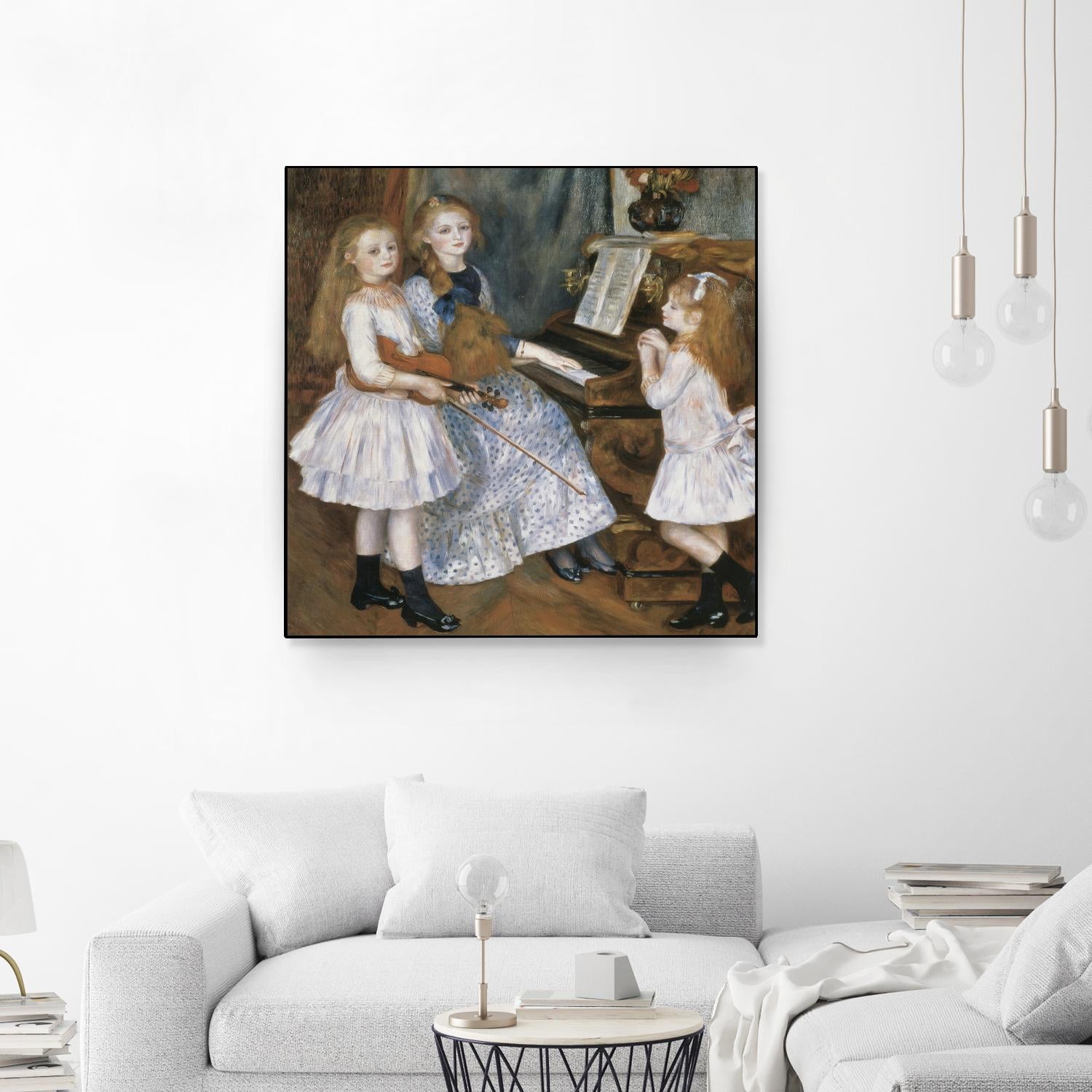 The daughters of Catulle Mendes by Auguste Renoir on GIANT ART - beige masters young women