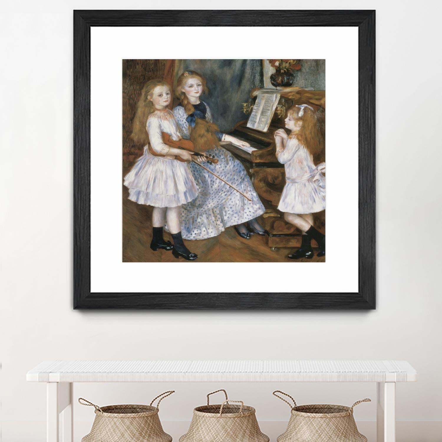 The daughters of Catulle Mendes by Auguste Renoir on GIANT ART - beige masters young women