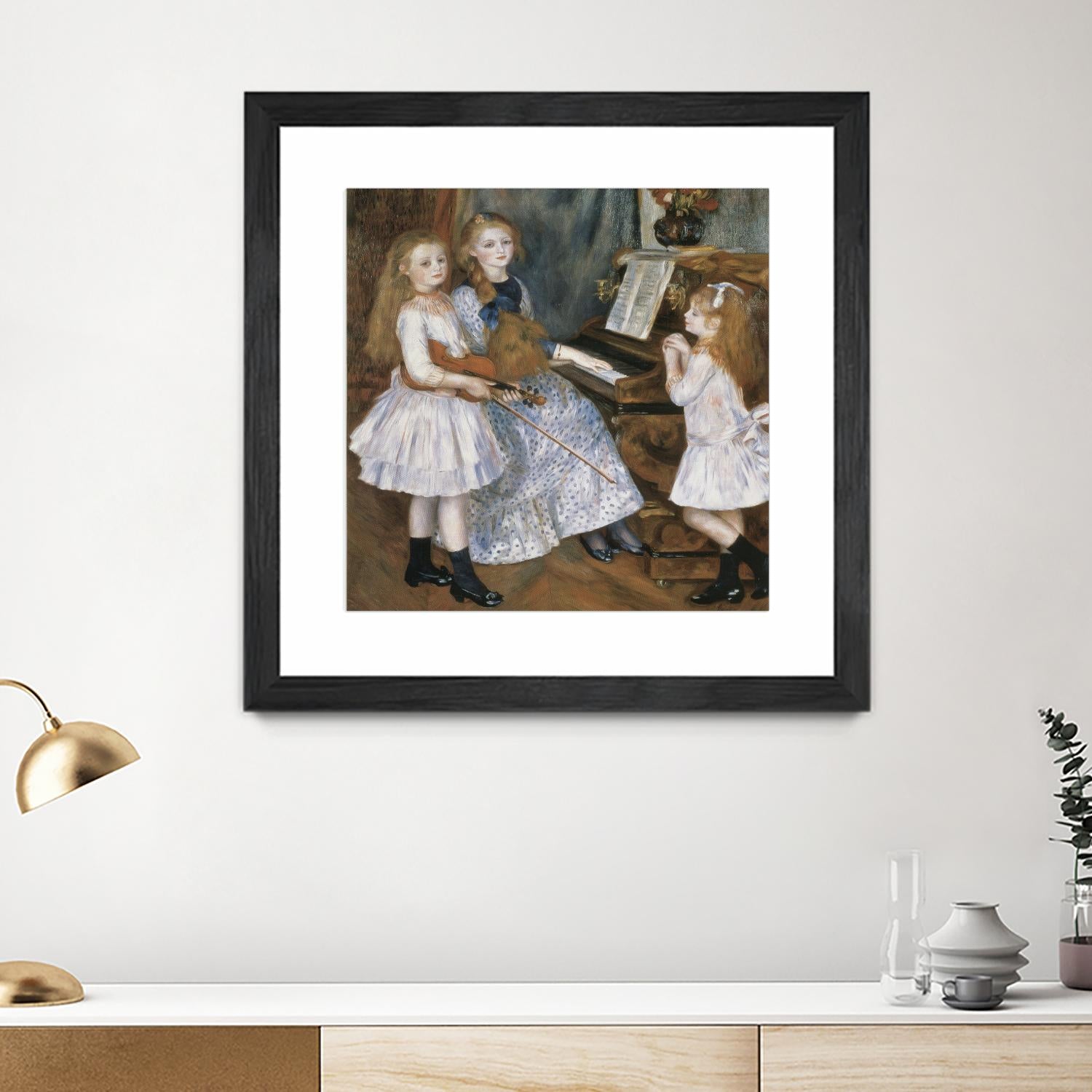 The daughters of Catulle Mendes by Auguste Renoir on GIANT ART - beige masters young women