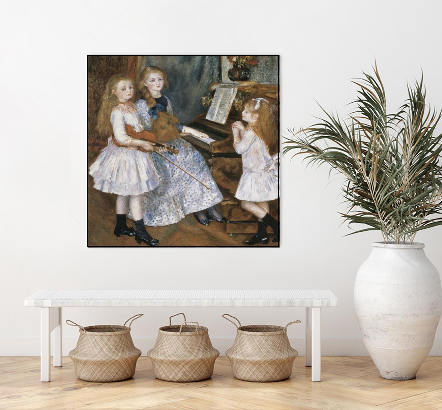 The daughters of Catulle Mendes by Auguste Renoir on GIANT ART - beige masters young women