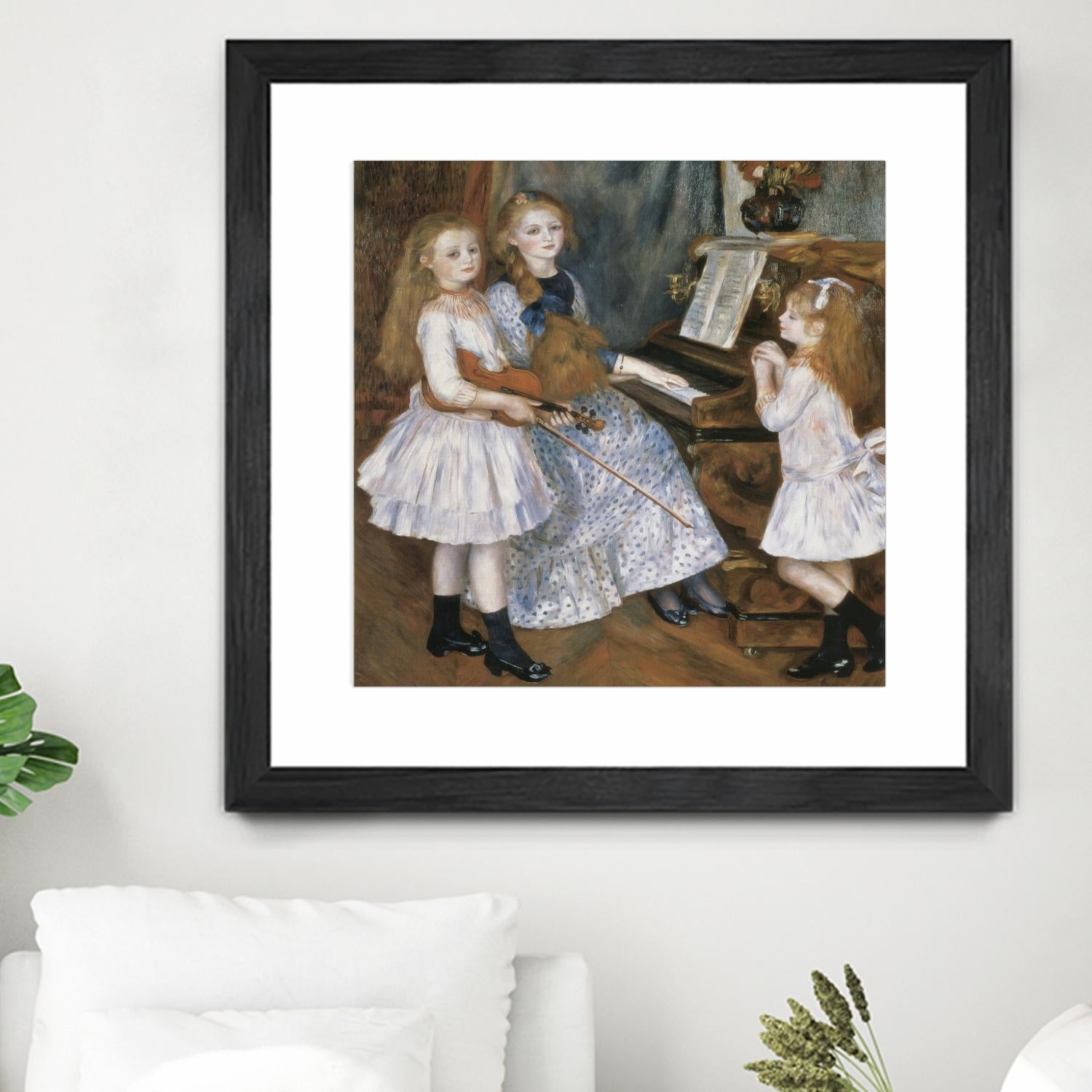 The daughters of Catulle Mendes by Auguste Renoir on GIANT ART - beige masters young women
