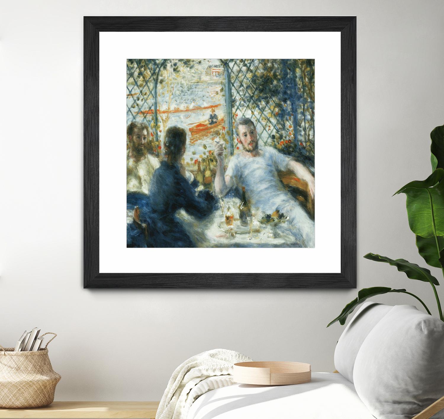 Le déjeuner au bord de la rivière by Auguste Renoir on GIANT ART - blue figurative homme et femme