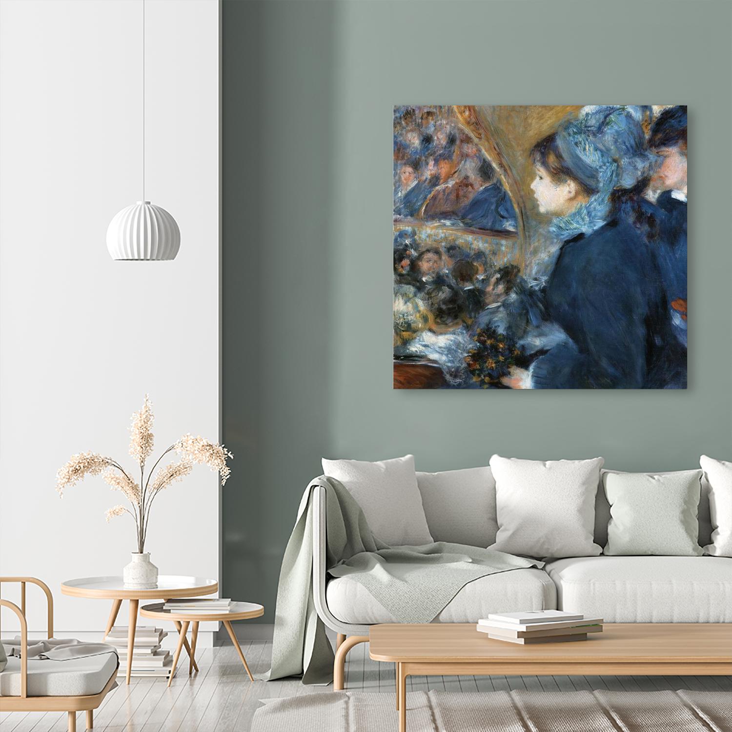 À l'opéra by Pierre-Auguste Renoir on GIANT ART - beige figurative woman