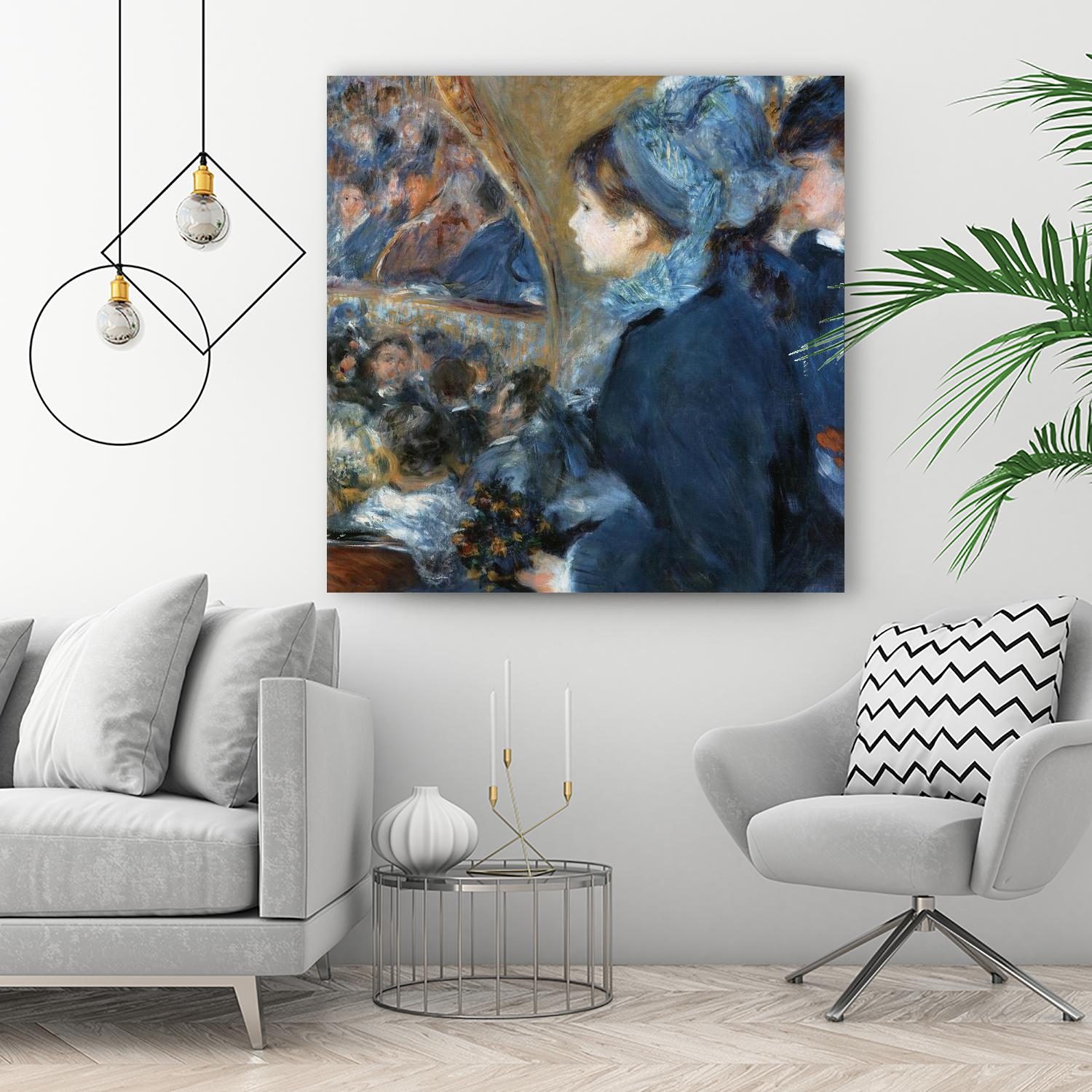 À l'opéra by Pierre-Auguste Renoir on GIANT ART - beige figurative woman