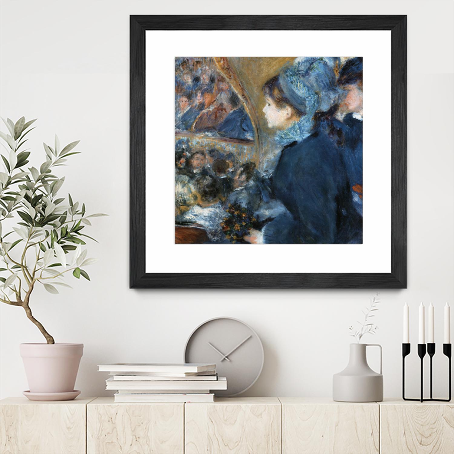 À l'opéra by Auguste Renoir on GIANT ART - beige figurative woman