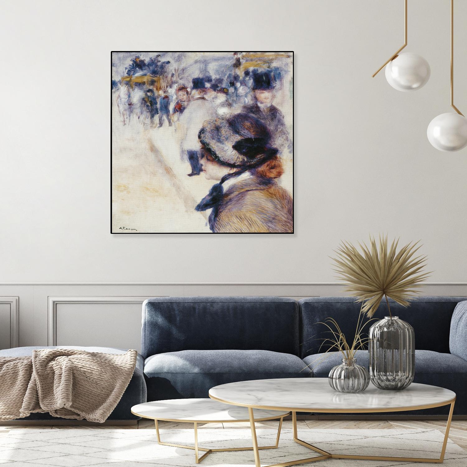 La Place Clichy by Auguste Renoir on GIANT ART - beige figurative renoir