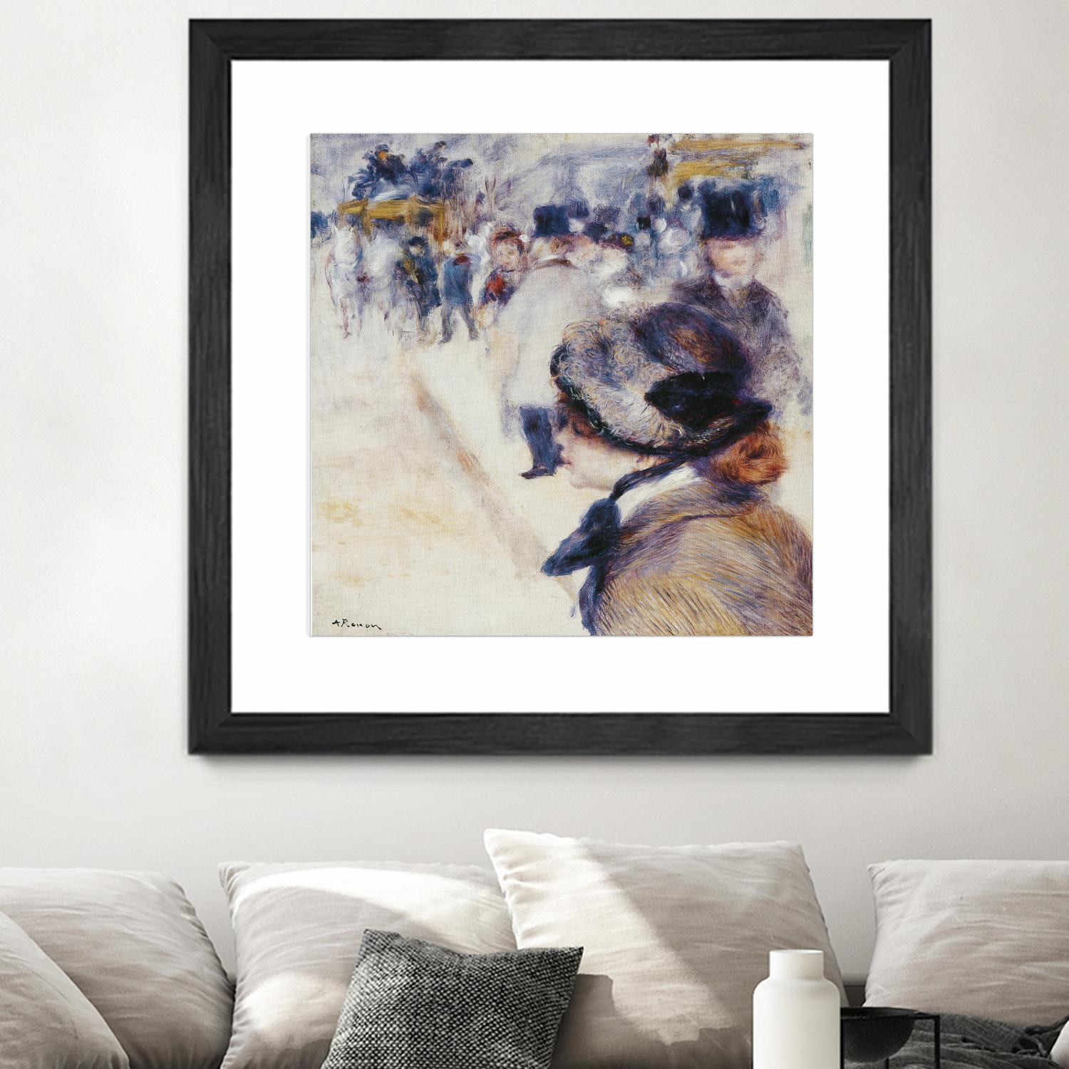 La Place Clichy by Auguste Renoir on GIANT ART - beige figurative renoir