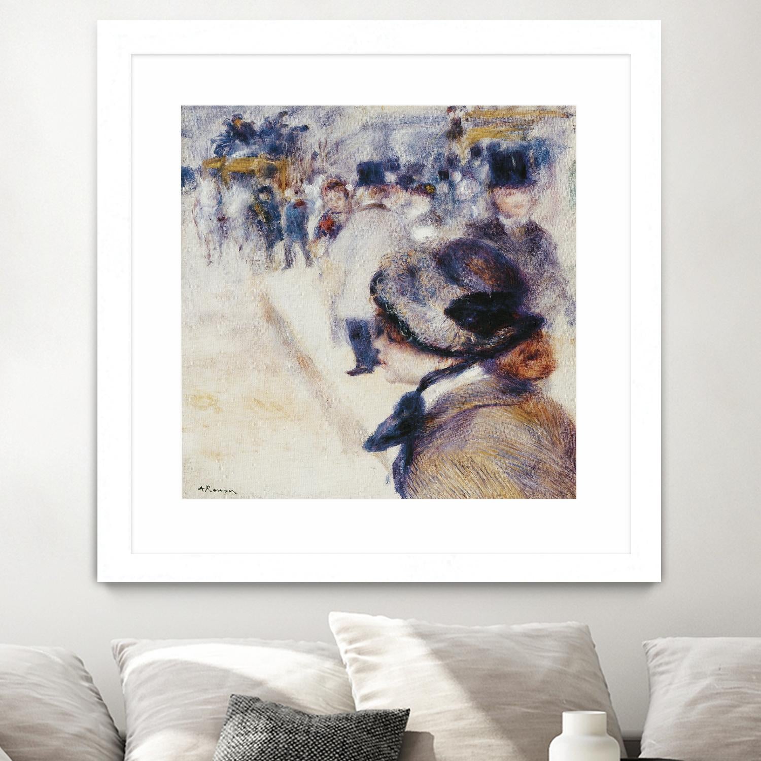 La Place Clichy by Auguste Renoir on GIANT ART - beige figurative renoir
