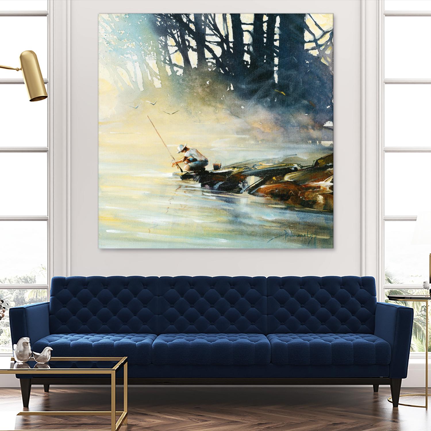 Ensemble by Roland Palmaerts on GIANT ART - blue landscape