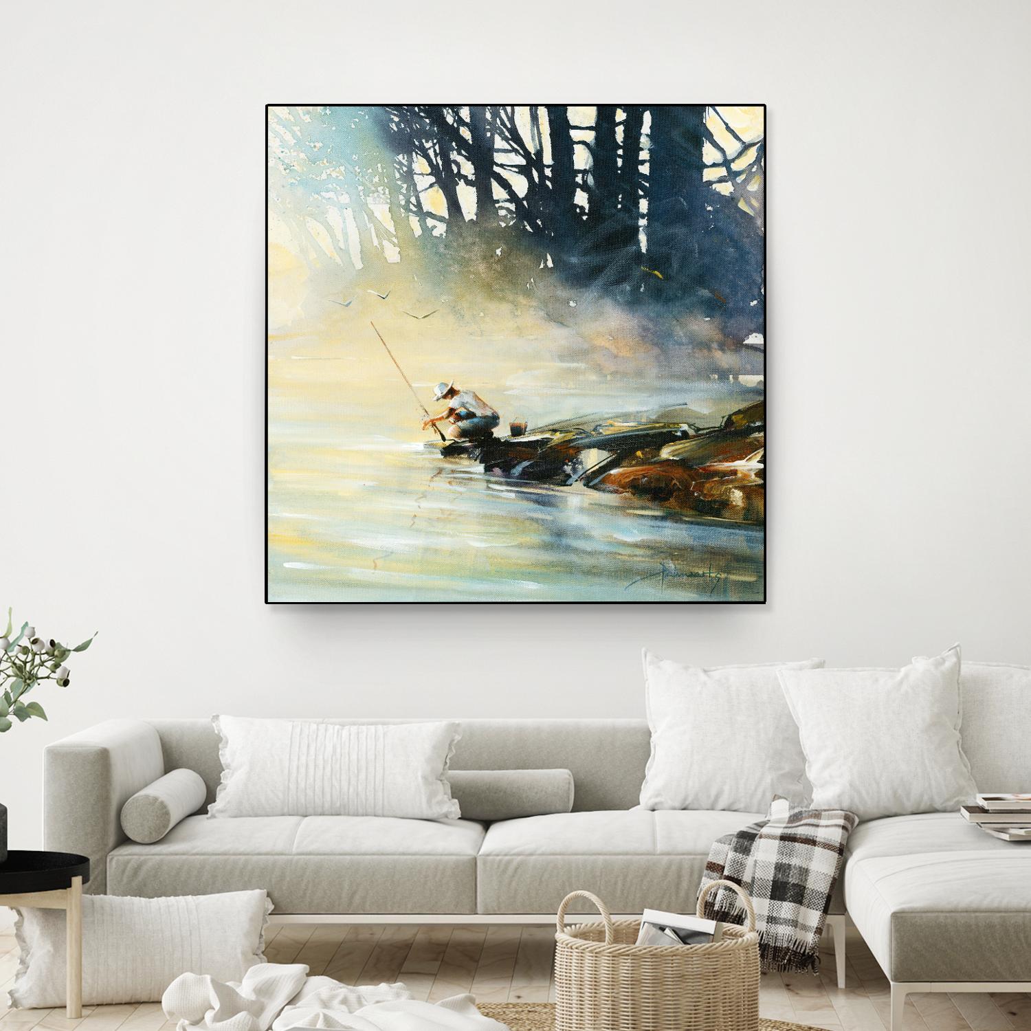 Ensemble by Roland Palmaerts on GIANT ART - blue landscape