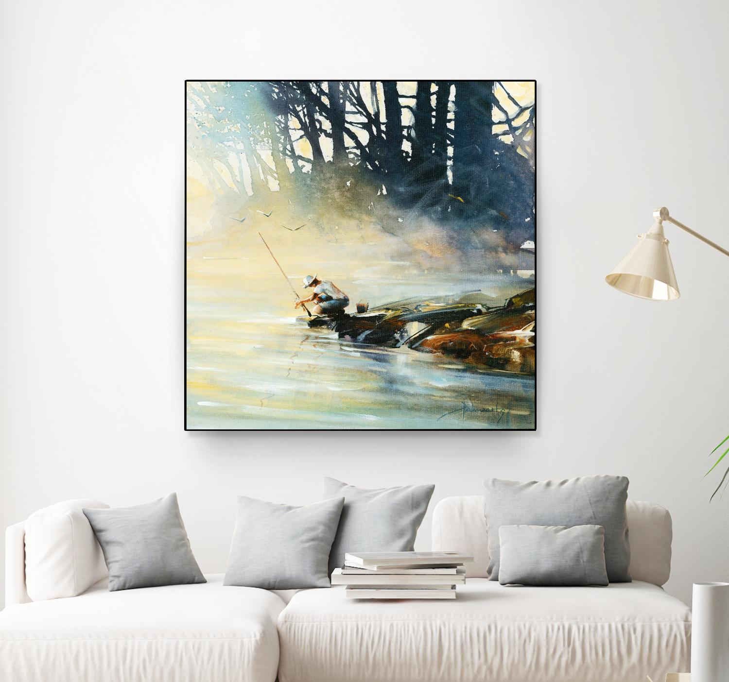 Ensemble by Roland Palmaerts on GIANT ART - blue landscape