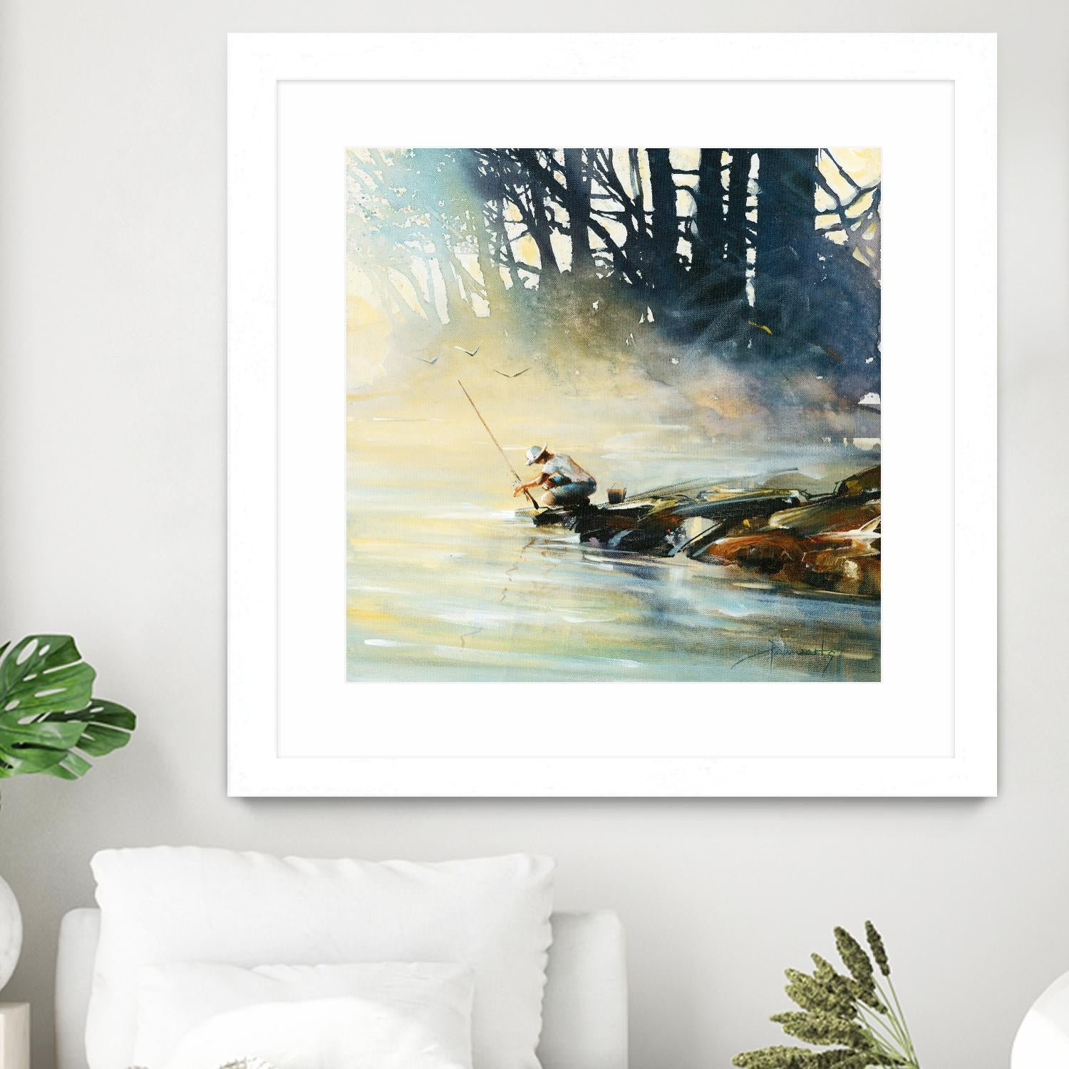 Ensemble by Roland Palmaerts on GIANT ART - blue landscape