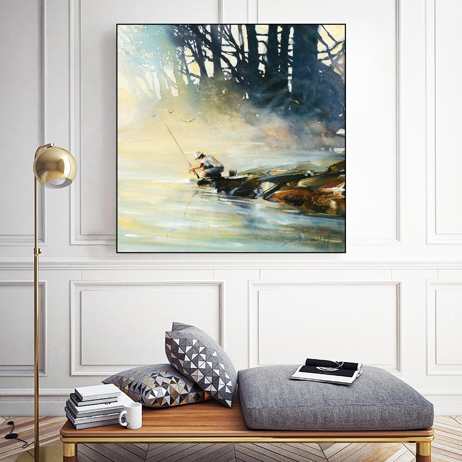 Ensemble by Roland Palmaerts on GIANT ART - blue landscape