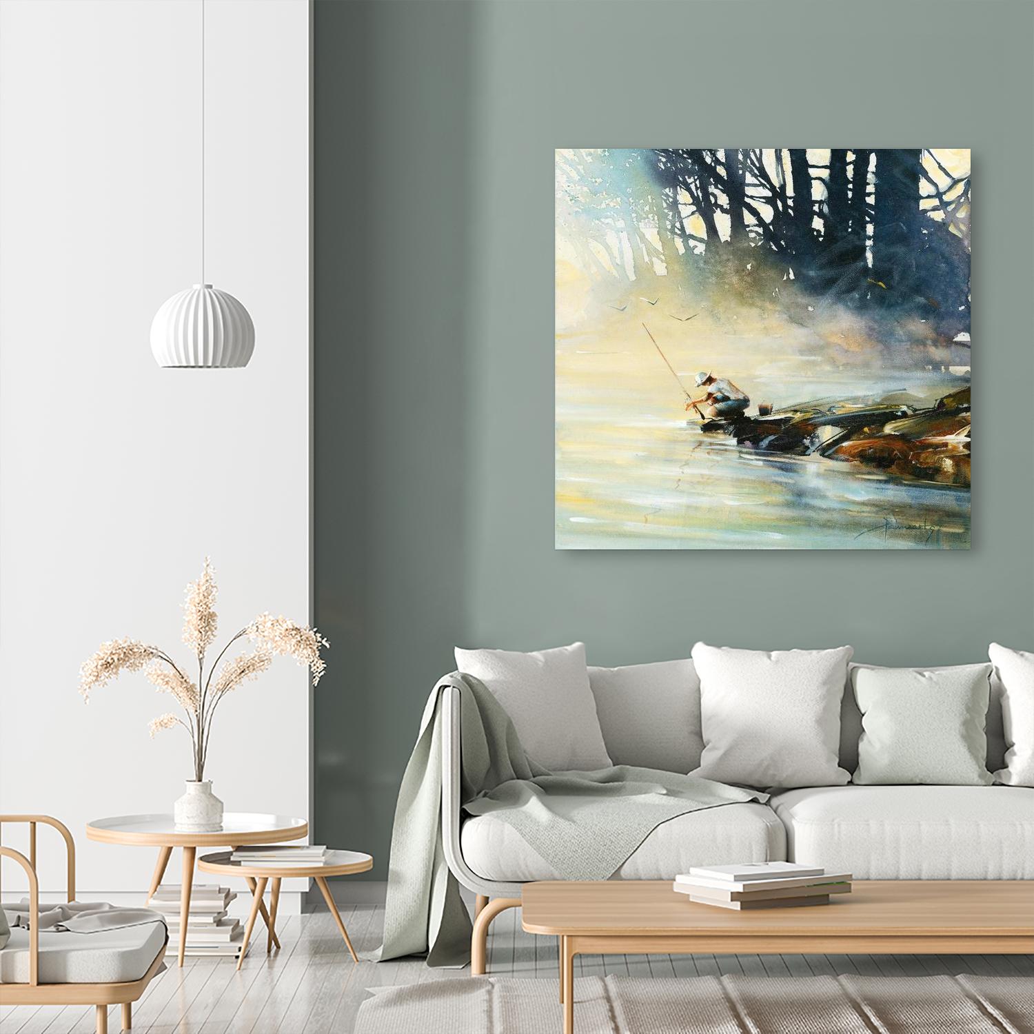 Ensemble by Roland Palmaerts on GIANT ART - blue landscape