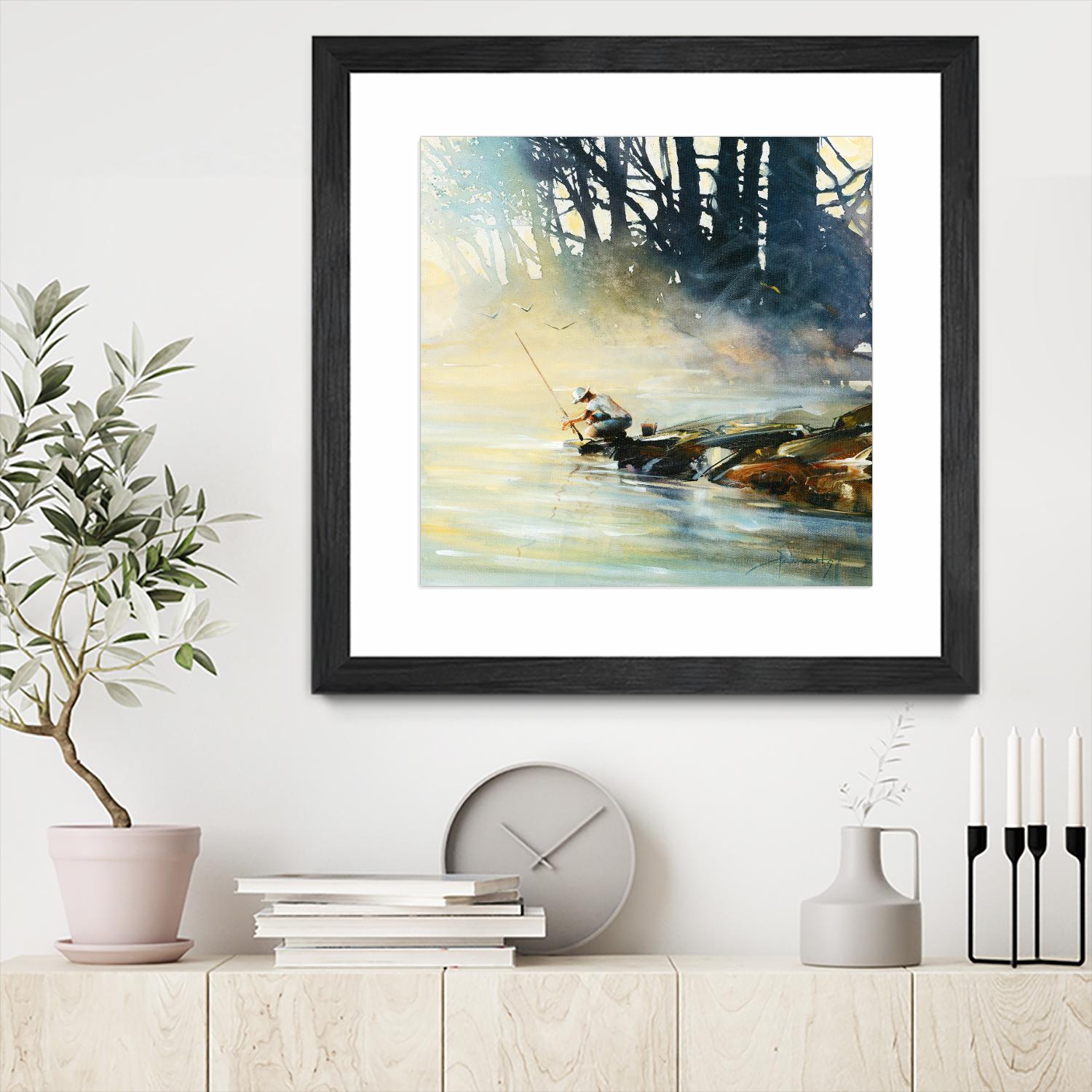 Ensemble by Roland Palmaerts on GIANT ART - blue landscape